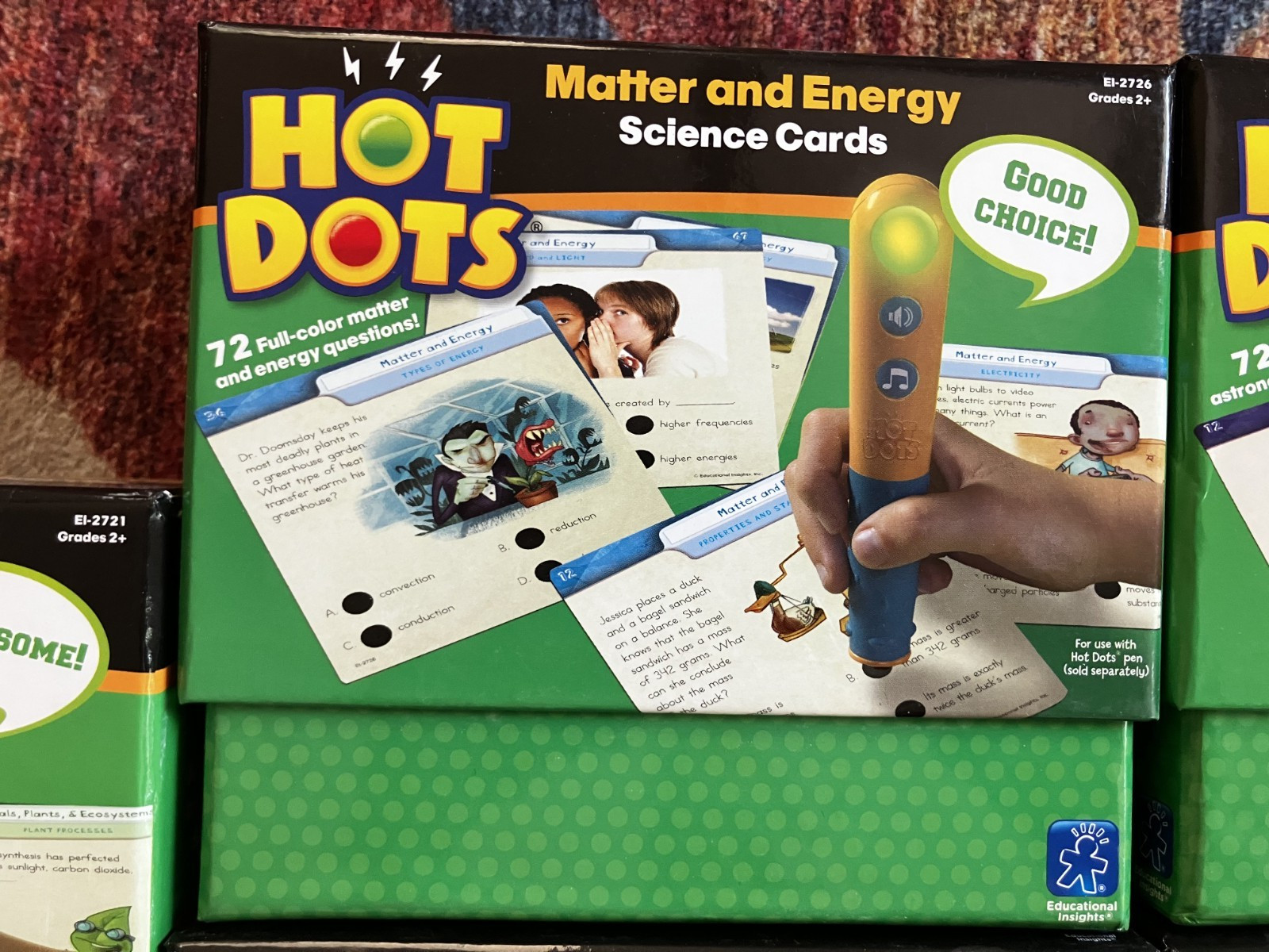 Hot Dots Science Cards Lot of 5 Complete Sets + 2 Interactive Pens Grades 2+