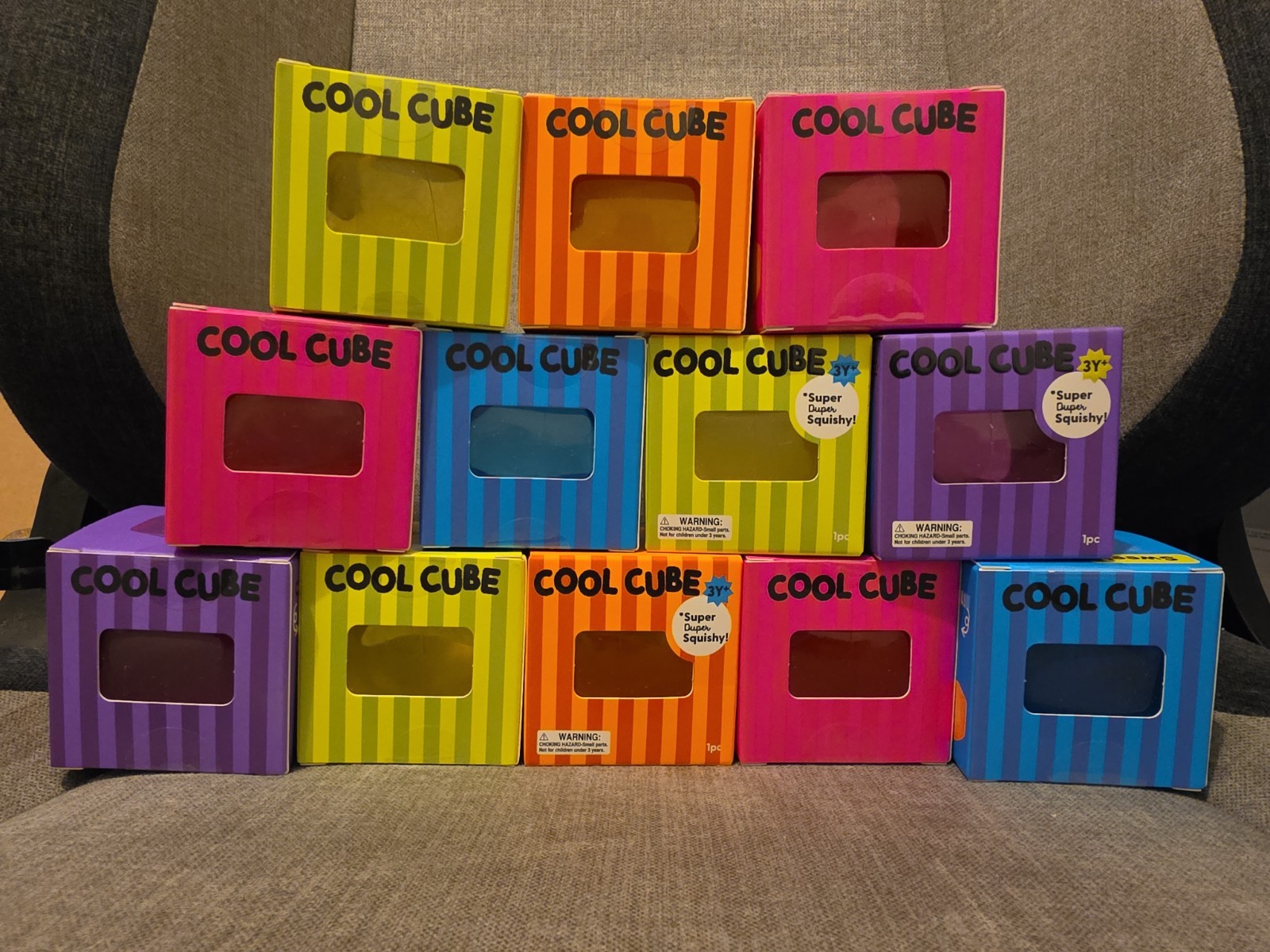J’Adore Cool Cube Squishy TikTok Viral Stress Toy Super Soft Fidget Target ORANG