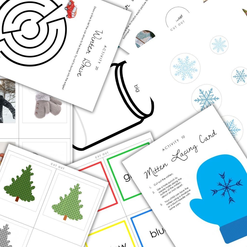 Winter Learning Worksheets | Fun & Educational Printable Activities (Ages 3–7)