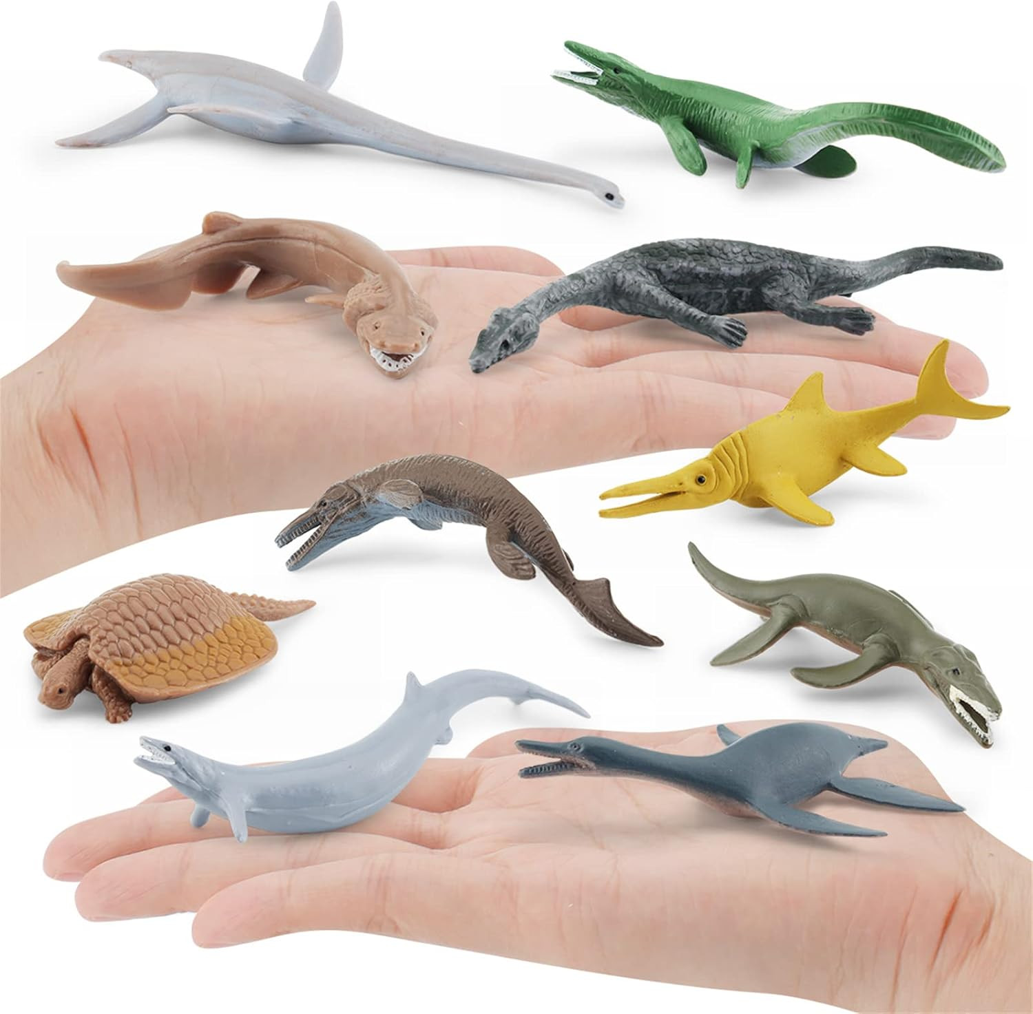 Mini Prehistoric Sea Creatures Toys Ancient Dinosaur Toy Set 2-4 Inch Marine