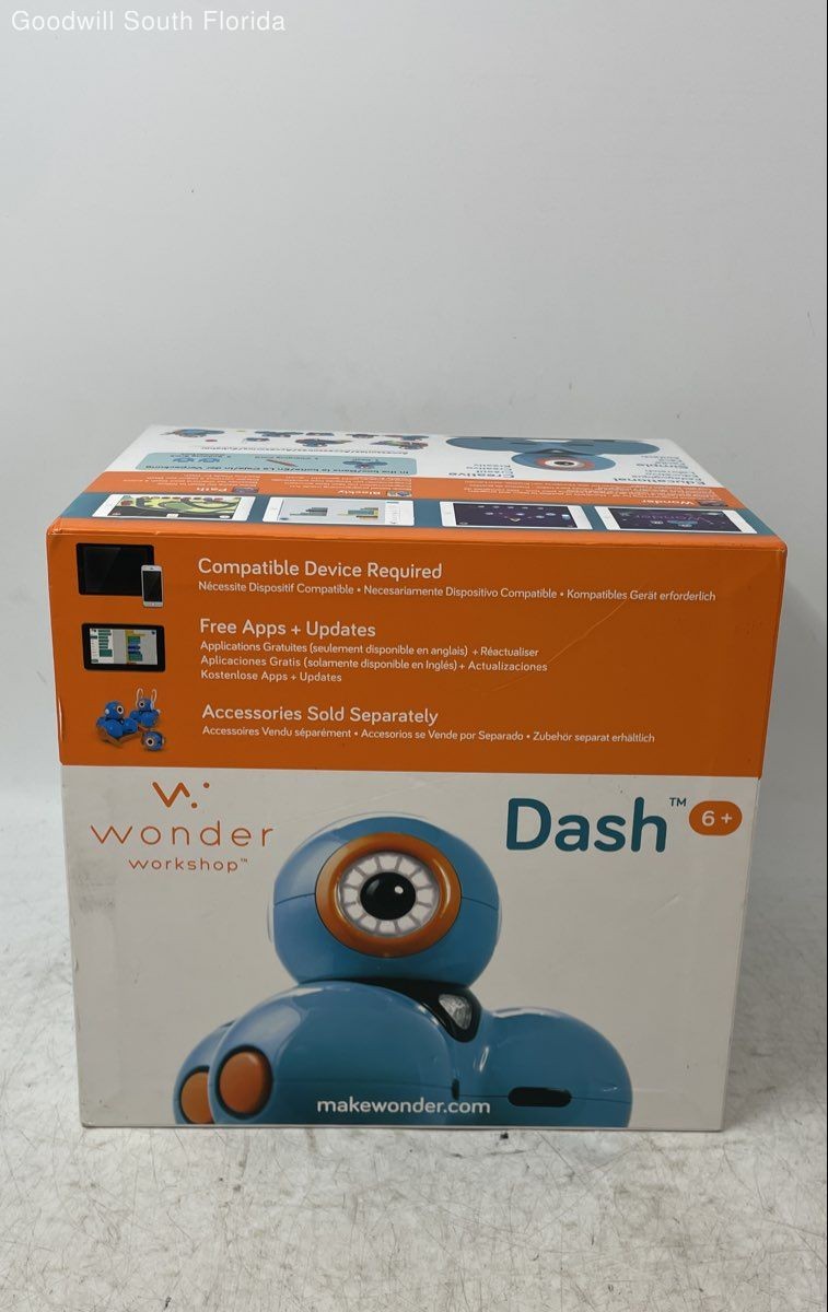 Wonder Workshop DAO1 Blue 6+ Dash Smart Robot Educational Toy In Box Not Tested