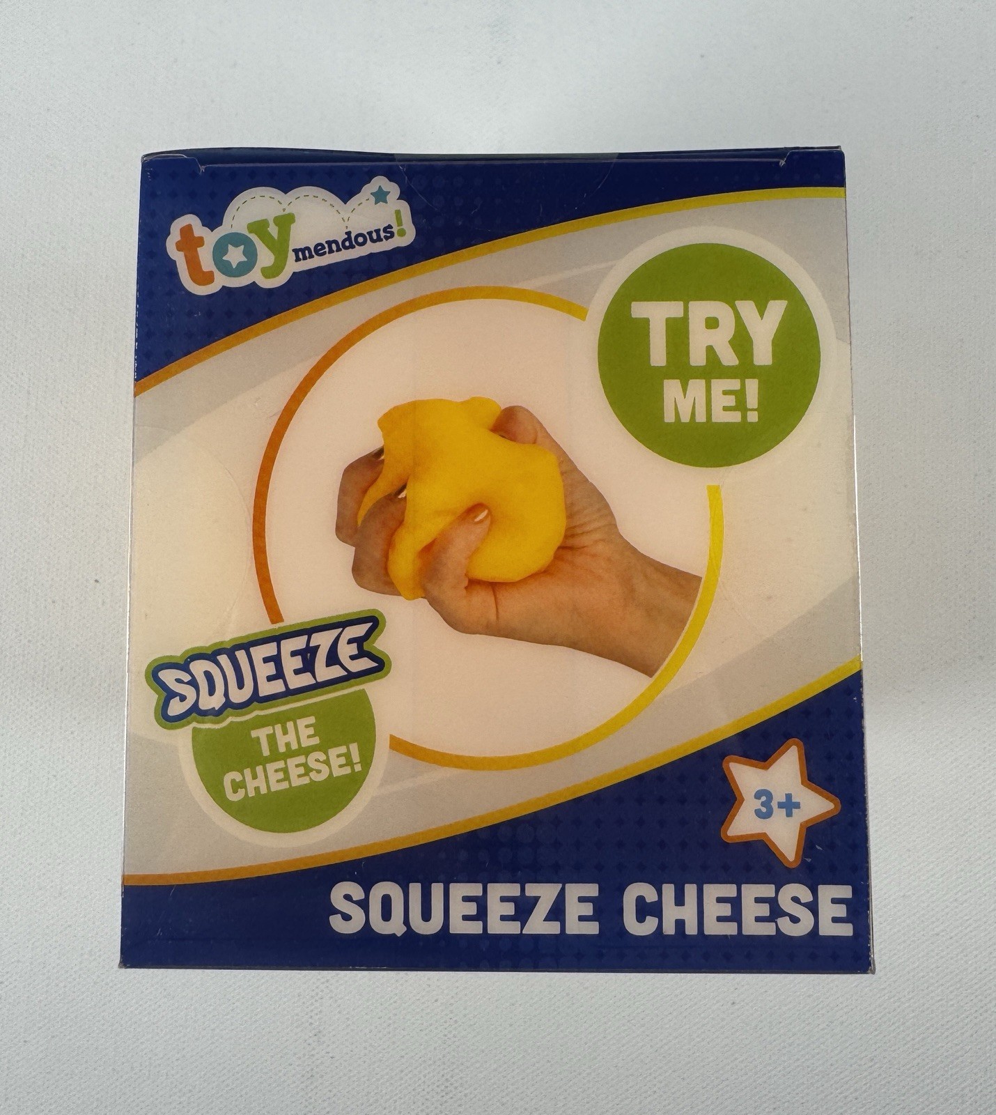 Cheese Large Squishy Block Toy Stress Relief Fun From Toy Mendous SEALED New