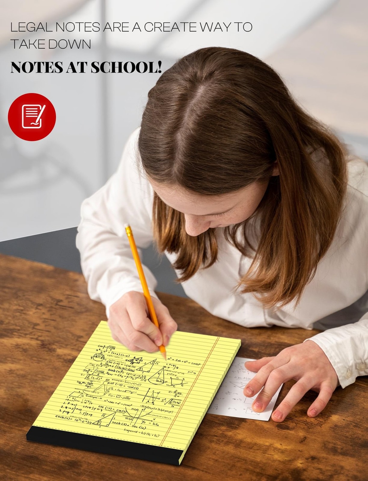 Yellow Legal Pads 8.5 x 11 Writing Pads Yellow Note Pads 8.5 x 11 Perforated …