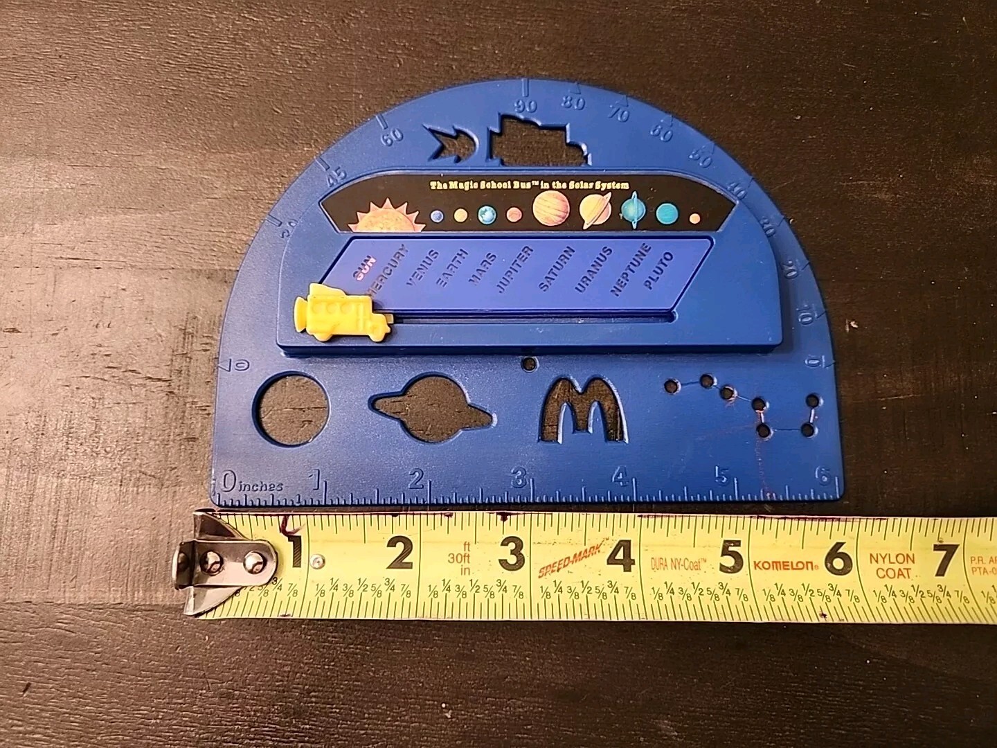Scholastic The Magic School Bus in the Solar System Protractor Ruler McDonald’s