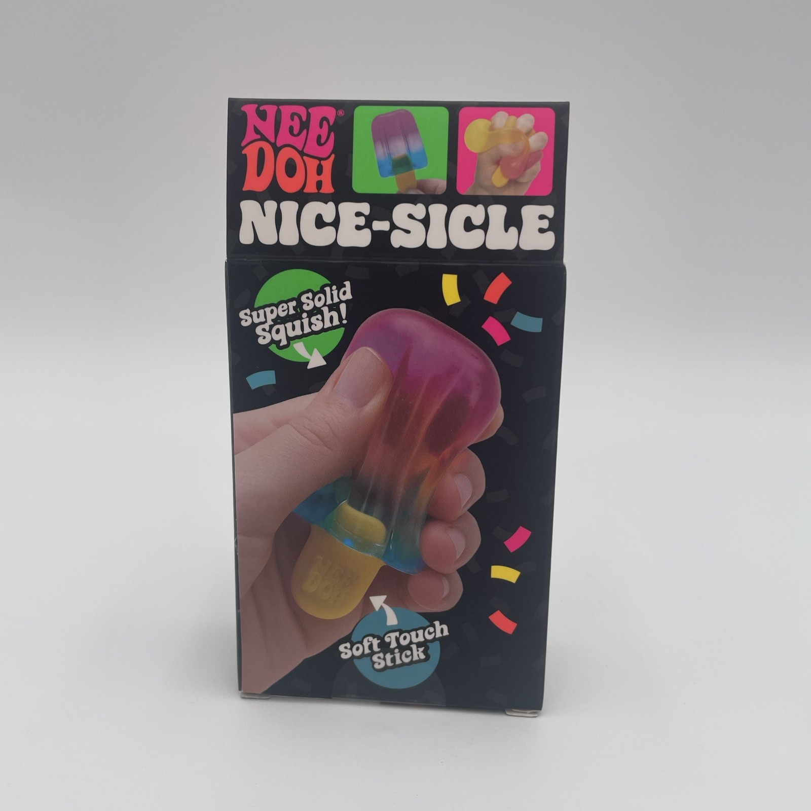 AUTHENTIC Nee Doh Nice-Sicle Popsicle Blue/Pink/Yellow Multicolor New US SELLER