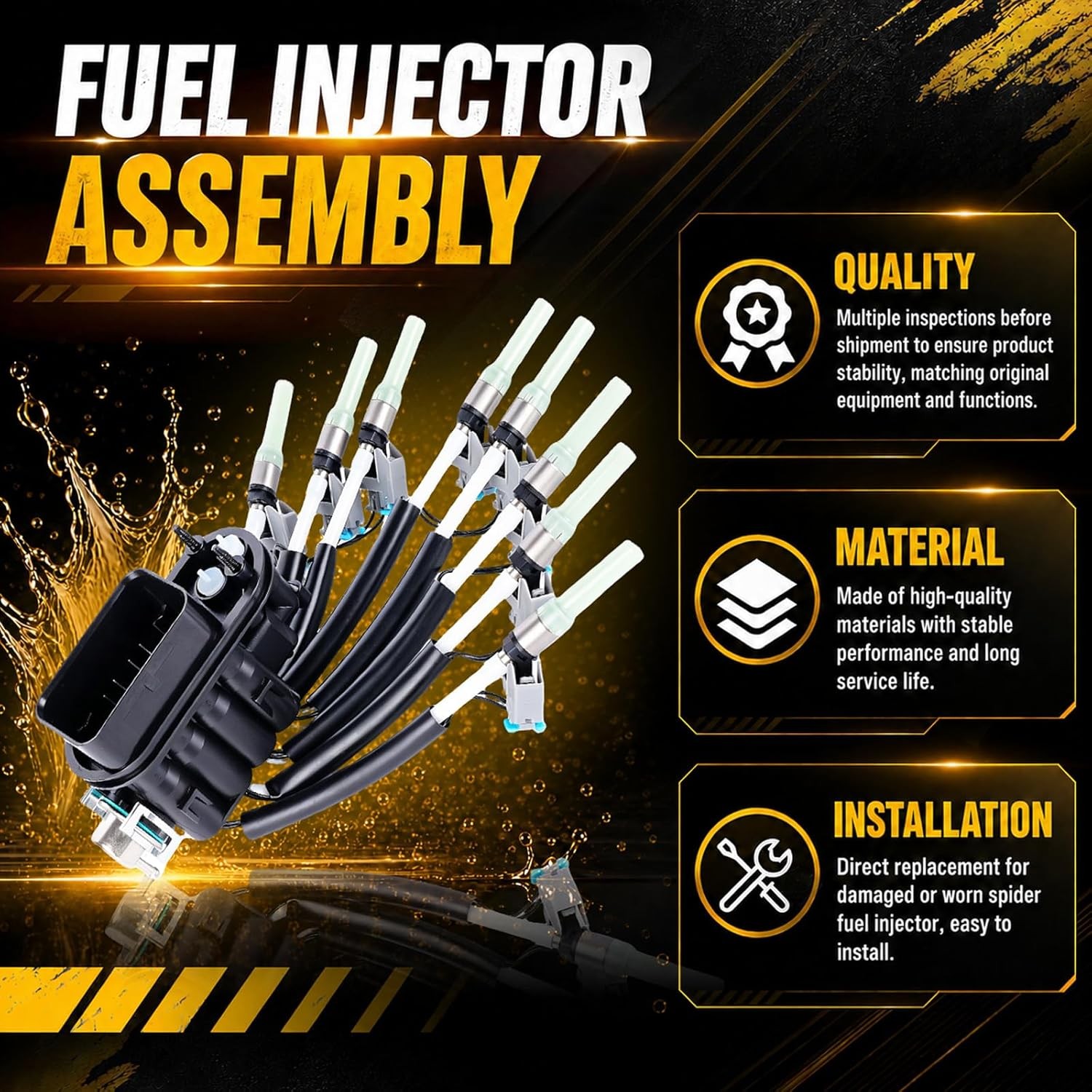 Spider Fuel Injector Assembly 89060440 for Chevy GMC C1500 K1500 5.0L 5.7L V8