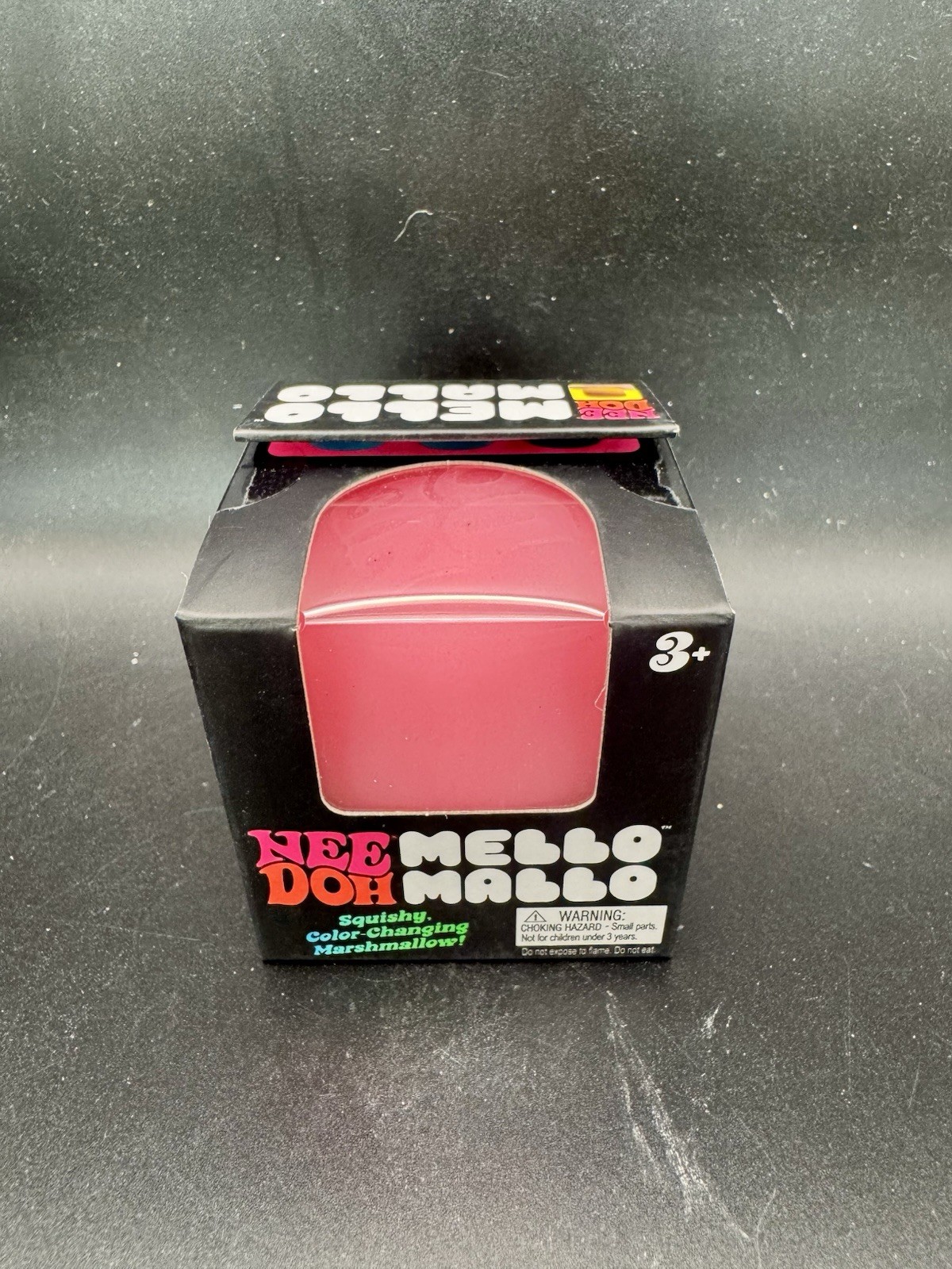 Nee Doh Mello Mallo Pink Color-Changing Gel Squeeze Stress Ball Toy Authentic