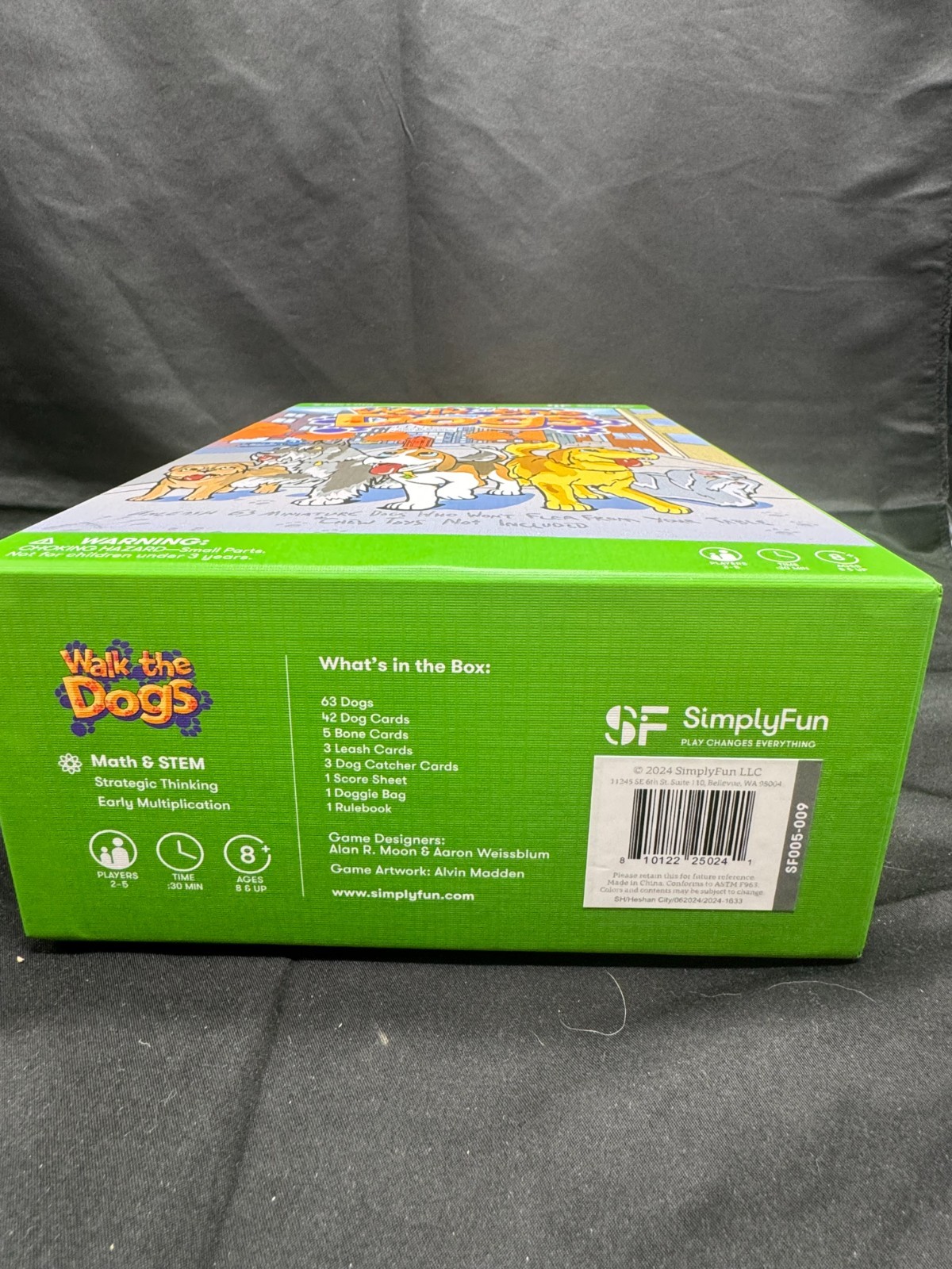 Walk the Dogs, a math and STEM board game by SimplyFun New Open Box
