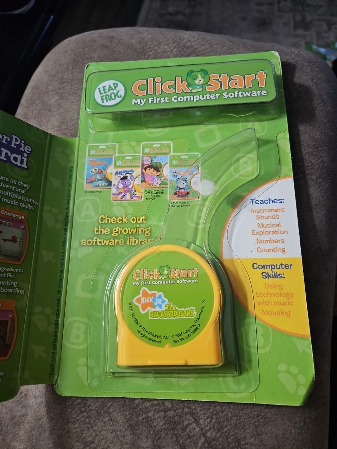 Leapfrog clickstart nick junior The Backyardigans number pie samurai new sealed