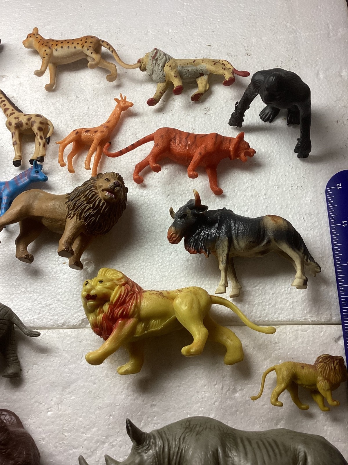 Vintage Mixed Plastic Safari Zoo Jungle Wild Animals Lot of 53.
