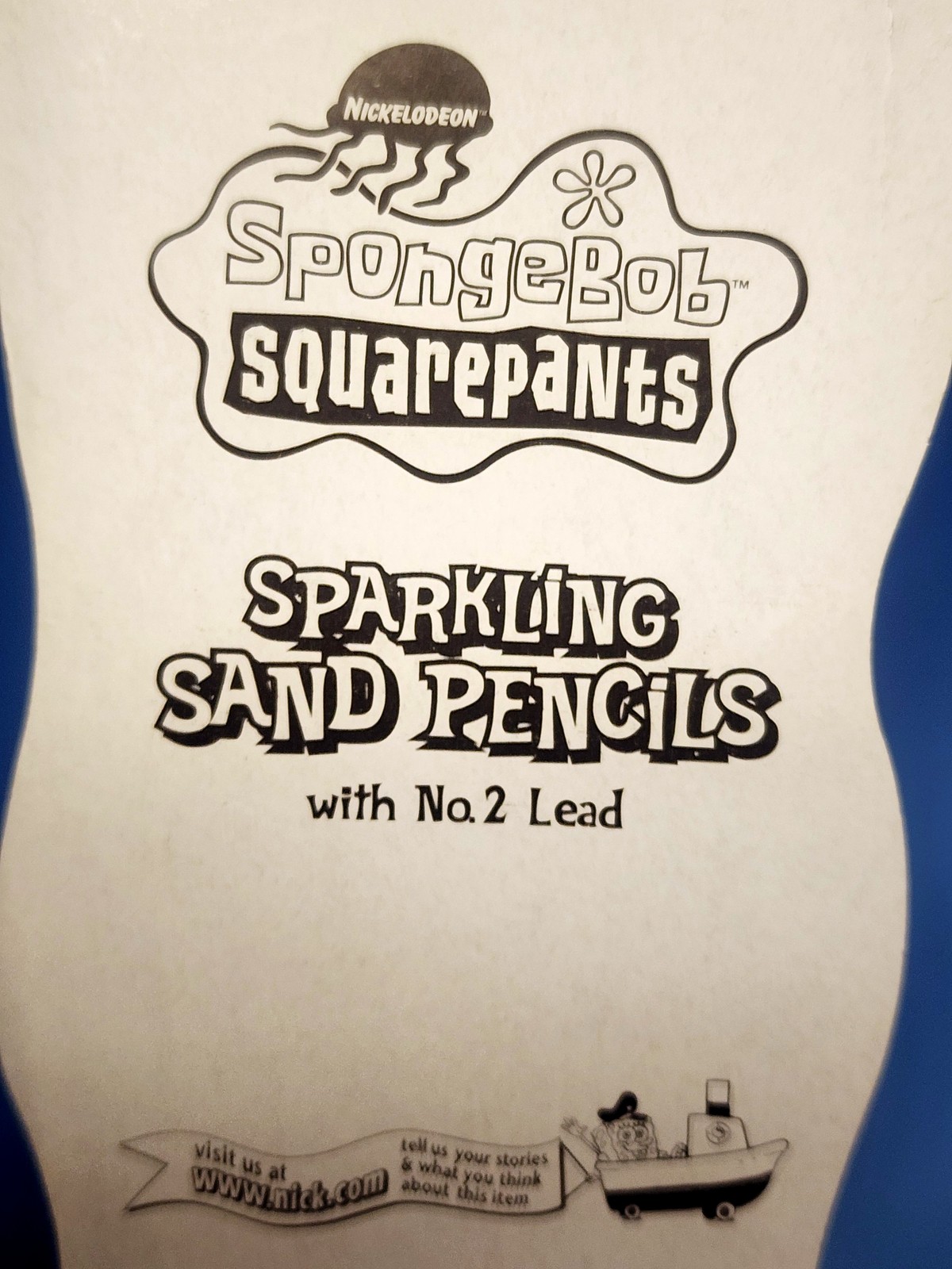 SpongeBob SquarePants Sparkling Sand Pencils No. 2 Lead Flying Colors 2001 NEW