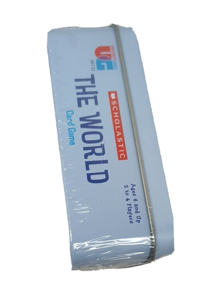 The World Card Game University Games Scholastic Ages 6+ For 2-4 players New
