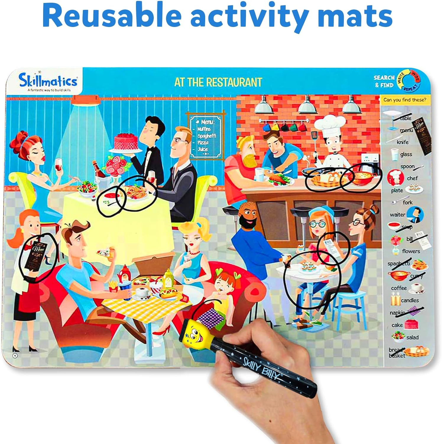 Skillmatics Search and Find Educational Game – Reusable Preschool Learning Activ