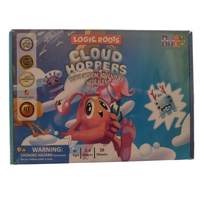 Logic Roots Cloud Hoppers Addition and Subtraction Game – Fun Math Board Game