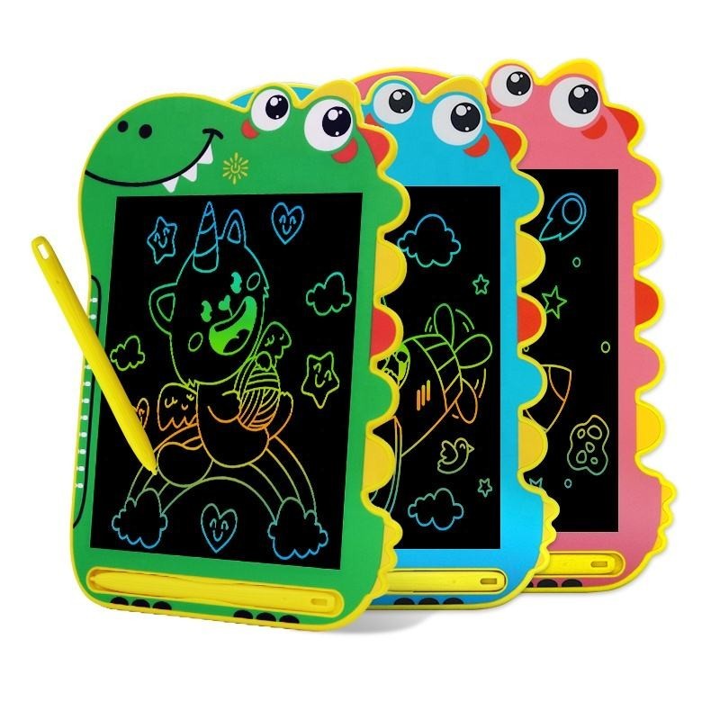 Three (x3) (Pink, Blue & Green) Writing Tablet for Kids