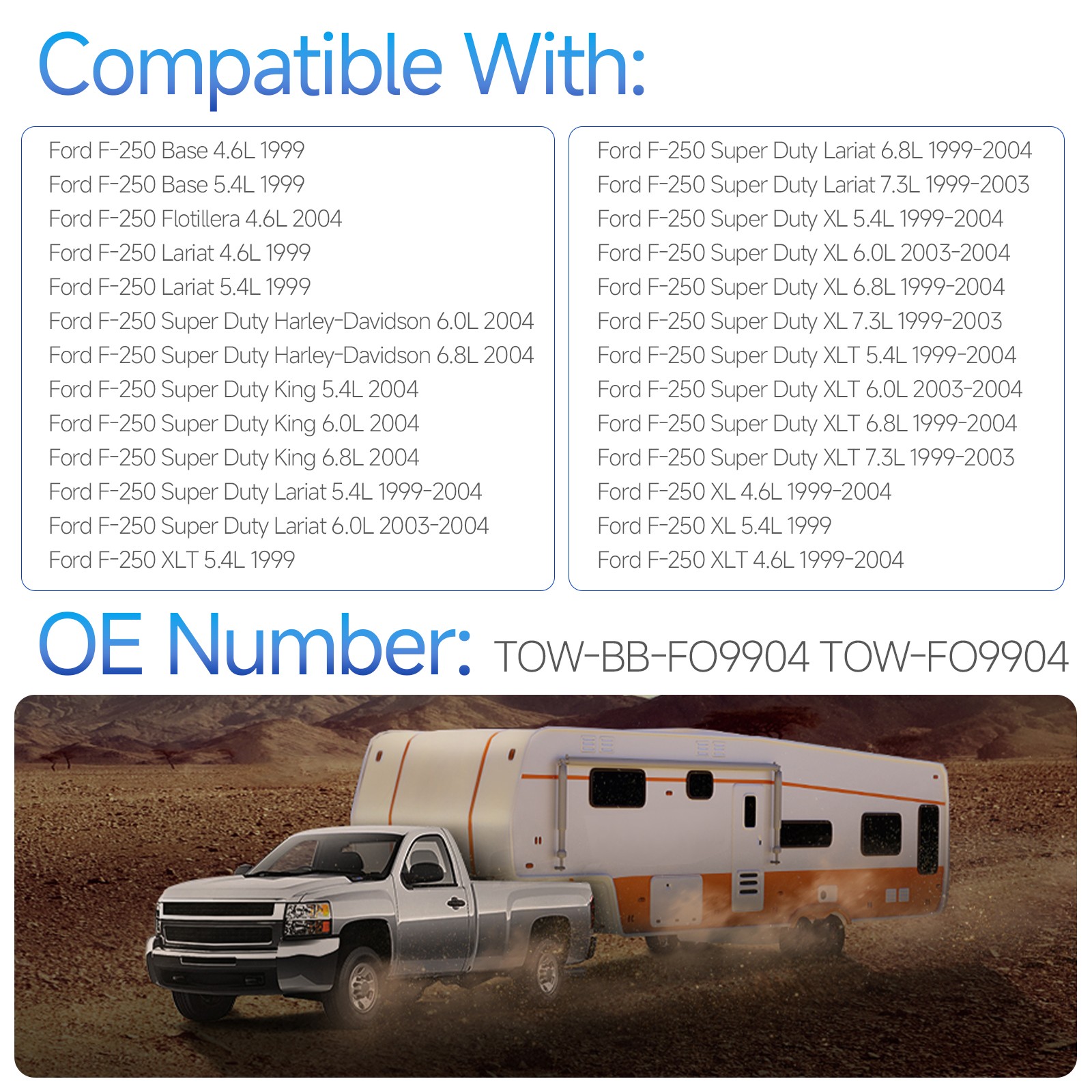 Rear Air Suspension Bag Over Load Tow Kit fit for Ford F250 2wd/4wd Truck 99-04