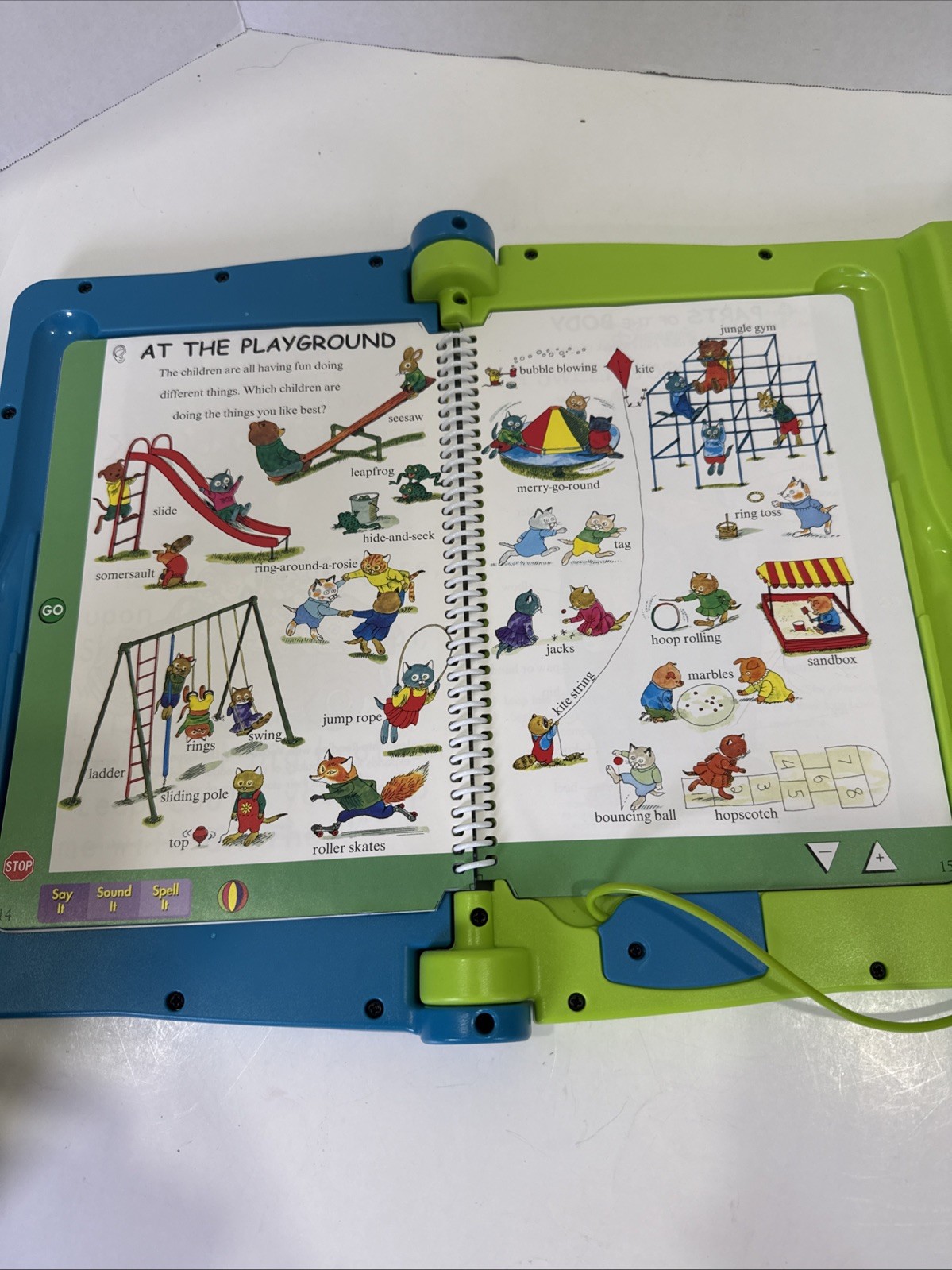 Leapfrog LeapPad Learning Game System Console & Book Model 57-000-01 WORKS GREAT