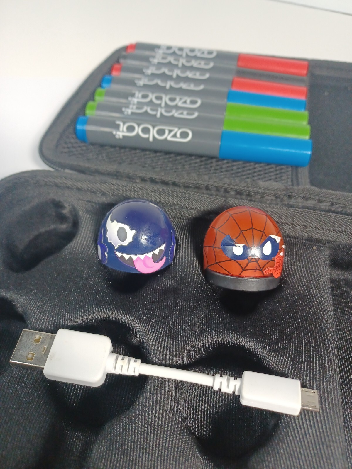 Spider-Man Ozobot & Venom Marvel Skin W/ Extras – Tested –
