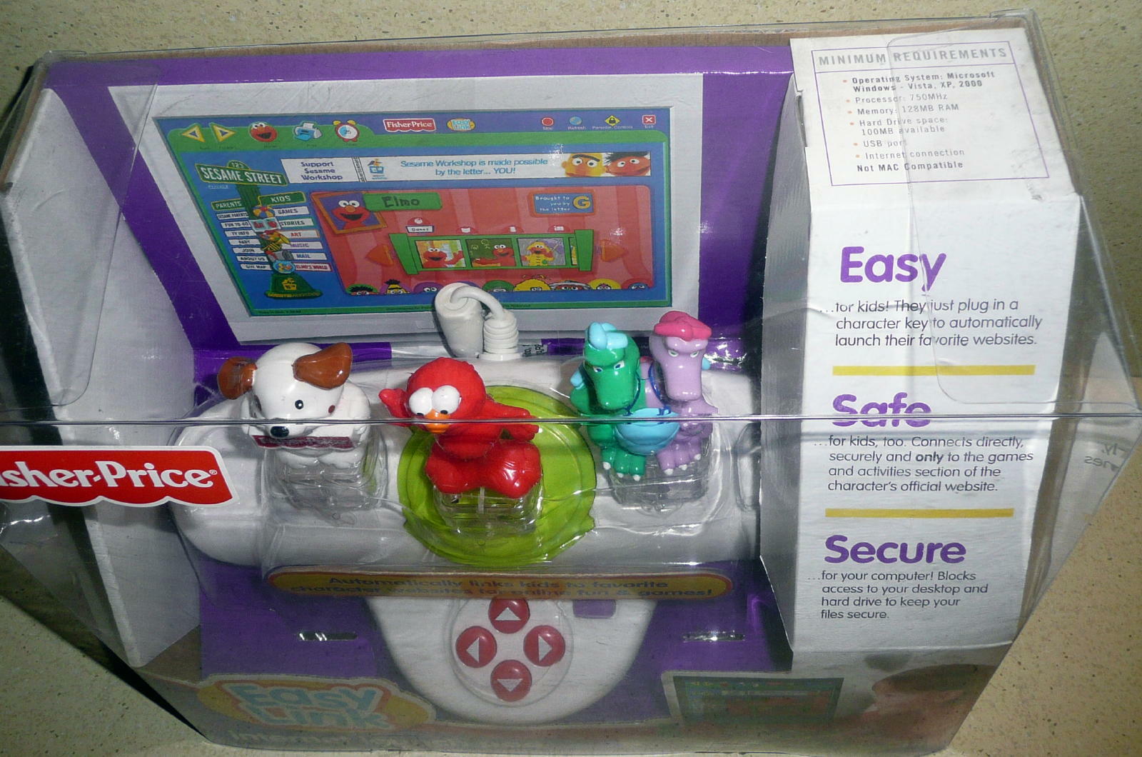FISHER PRICE EASY LINK INTERNET LAUNCH PAD WIth Sesame Street Elmo 2007 NIB