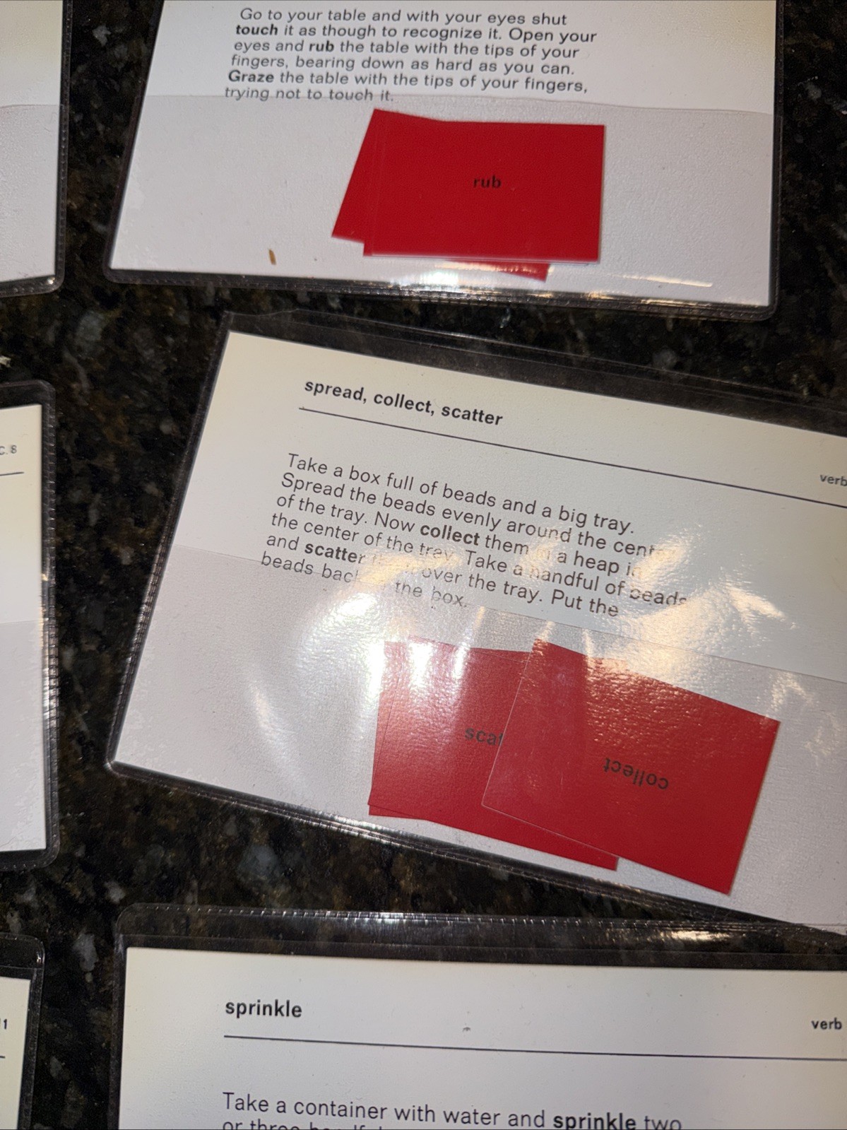 Montessori Command Cards Verbs, Synonyms, Antonyms Sentences, Homeschool Grammar