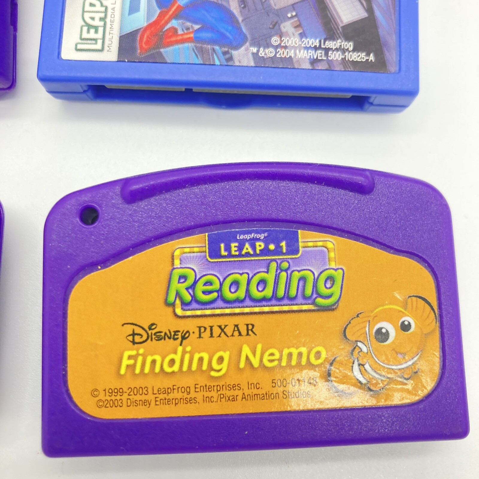 Leapfrog LeapPad cartridges Lot 6 Disney Spiderman The Lion King, Finding Nemo