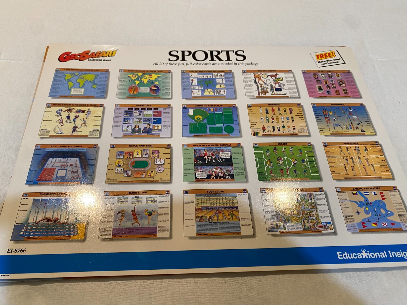 GeoSafari Electronic Learning Game -Sports -EI-8766
