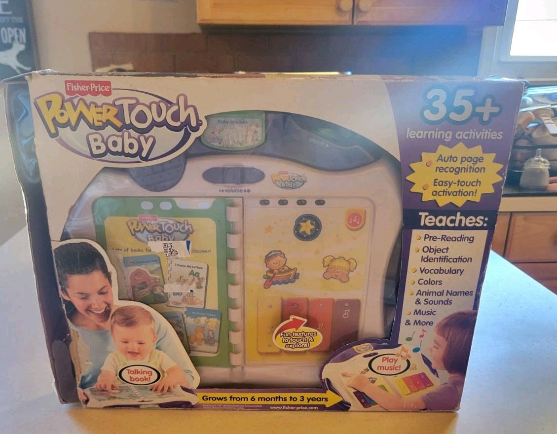 Fisher Price Power Touch BABY Learning System Box NOS Vintage HTF