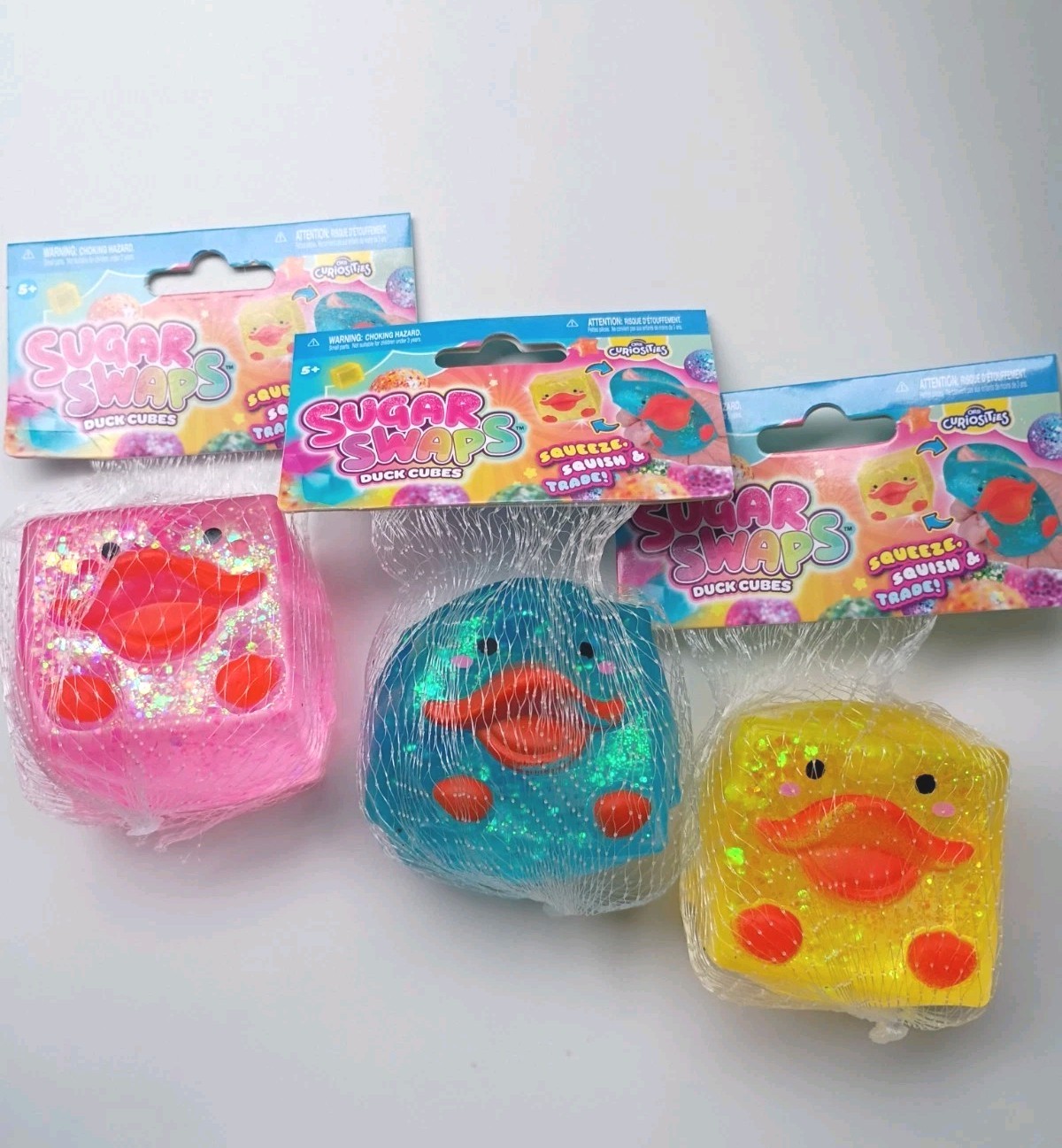 ORB Curiosities Sugar Swaps Duck Cubes Squeeze Squish Mini! 3