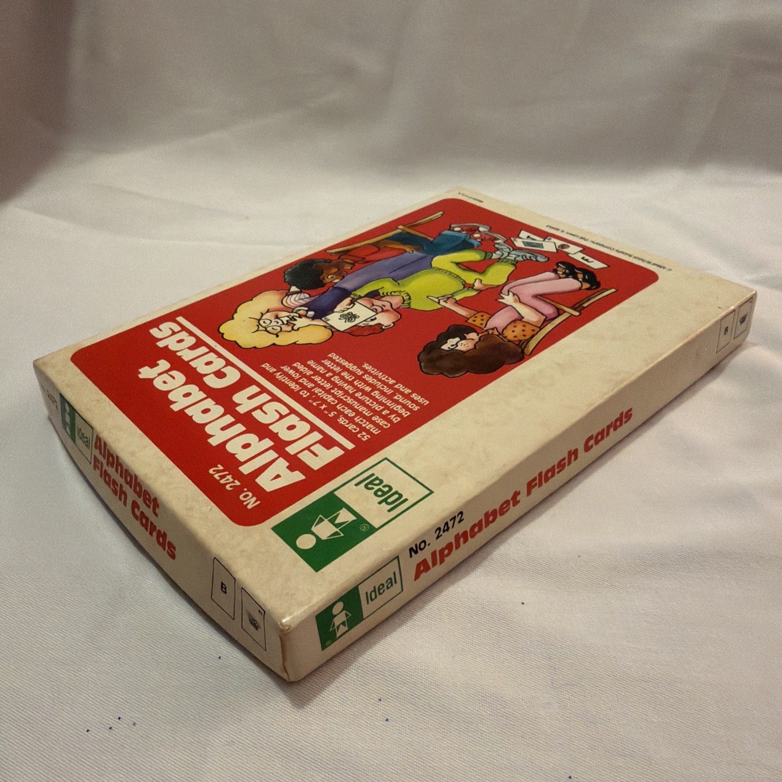 1985 Ideal Alphabet Flash Cards homeschool early learning 52 cards complete