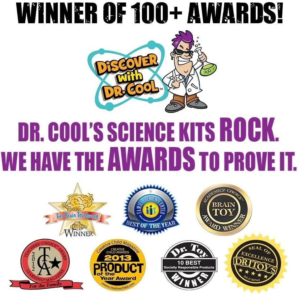 Discover with Dr. Cool Shark Tooth Dig Kit – Dig Up 3 Real Shark Teeth Fossils!
