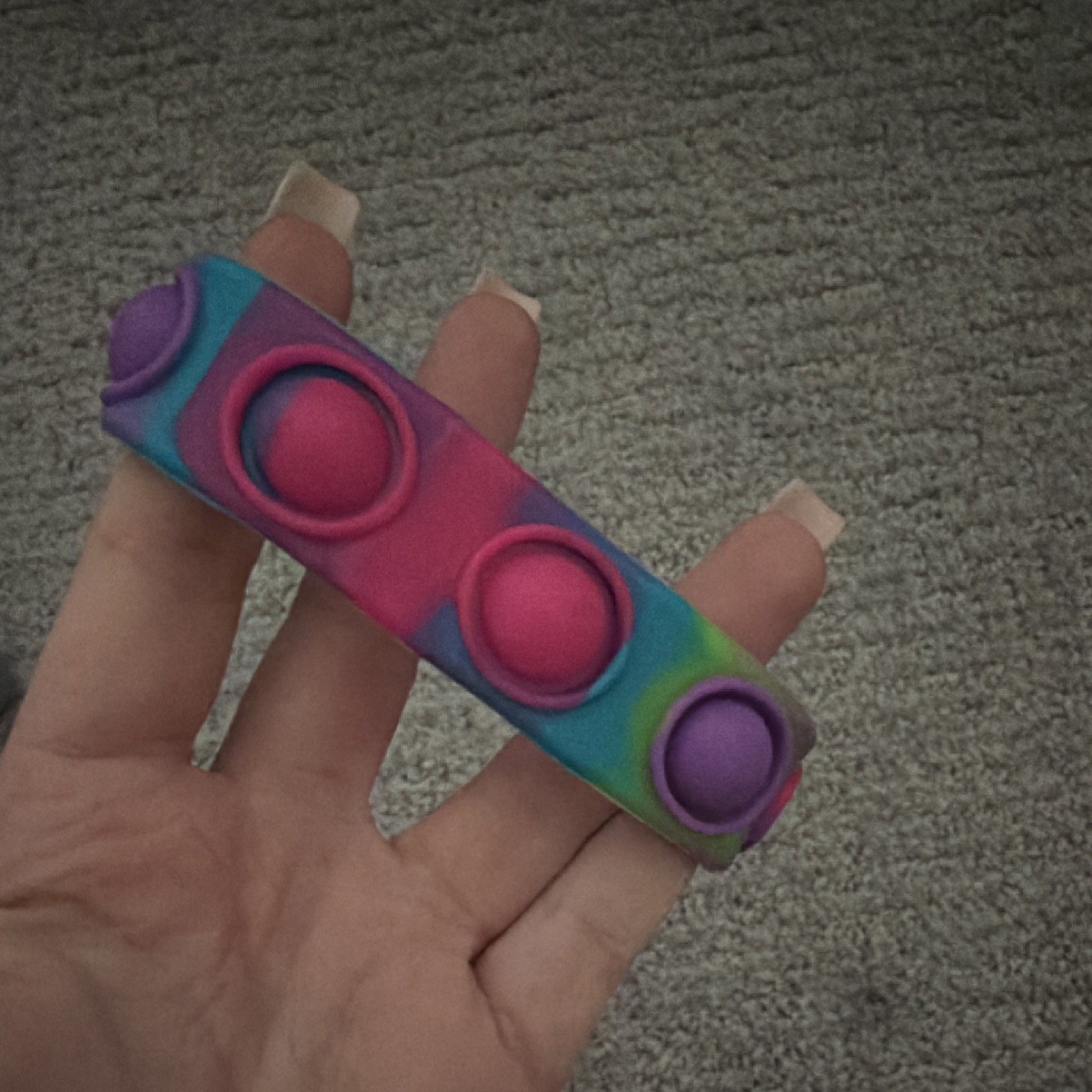 Multicolor Pop It Fidget Bracelet Tactile Sensory Toy for Ages 4-7 8-11 Years