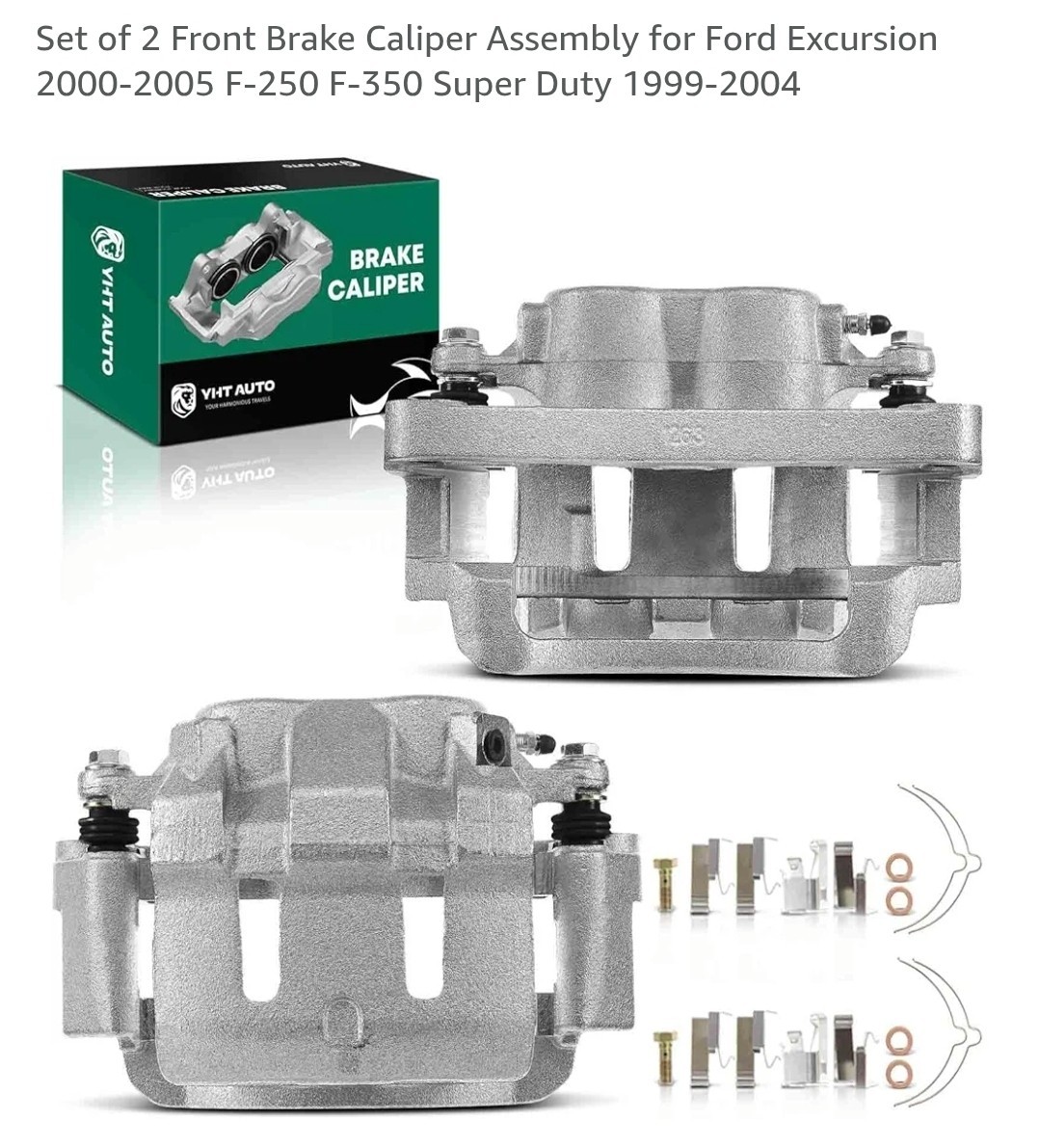 Front Disc Brake Calipers Assembly Compatible with Ford F-250/F-350 Super Duty