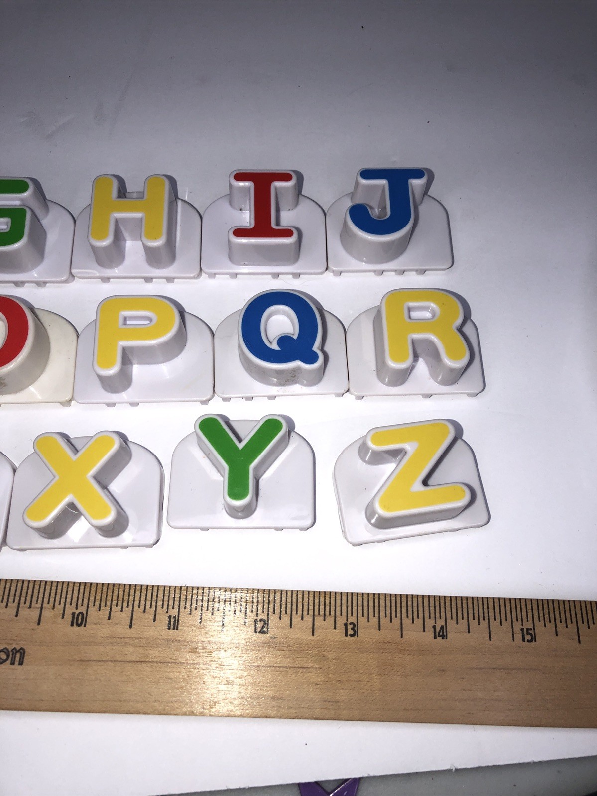 Leap Frog Fridge Phonics Complete 26 Replacement Upper Case Letters 1 3/4 wide