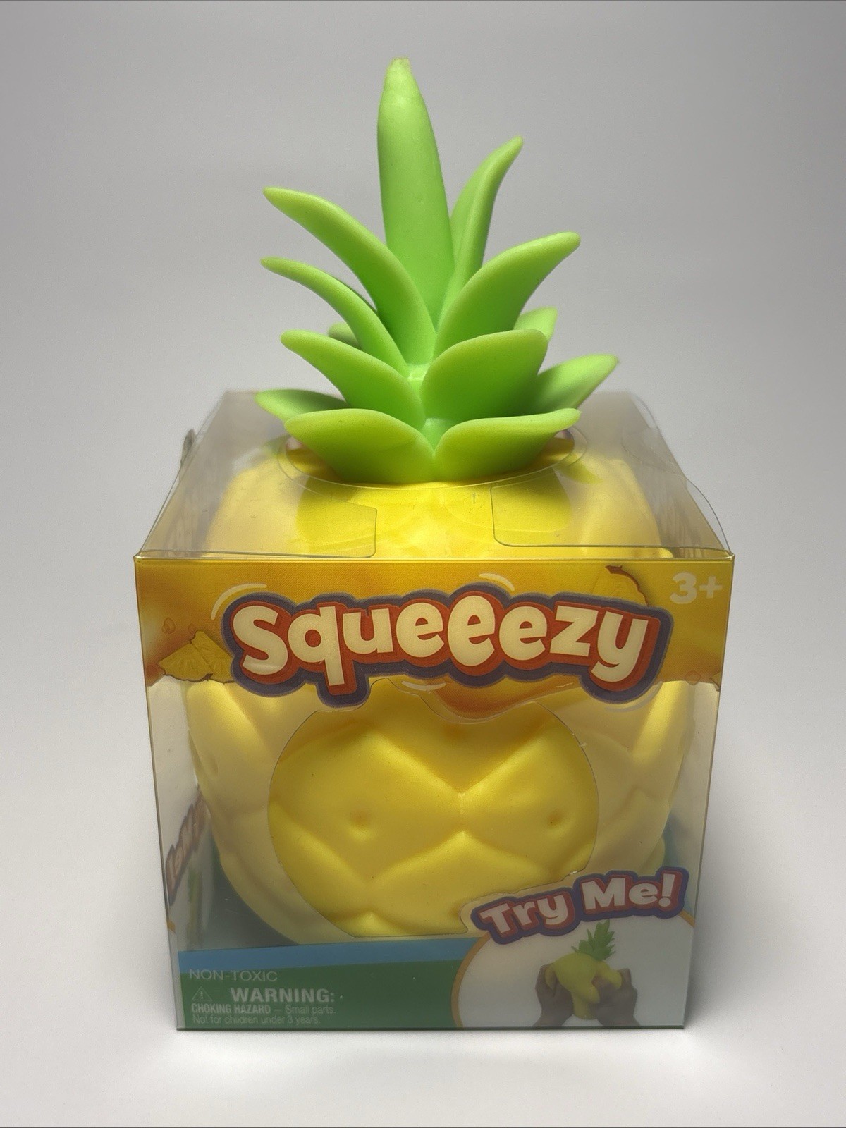 Sunny Days Squeezy Pineapple Squishy Toy Stress Relief Sensory Fidget NEW