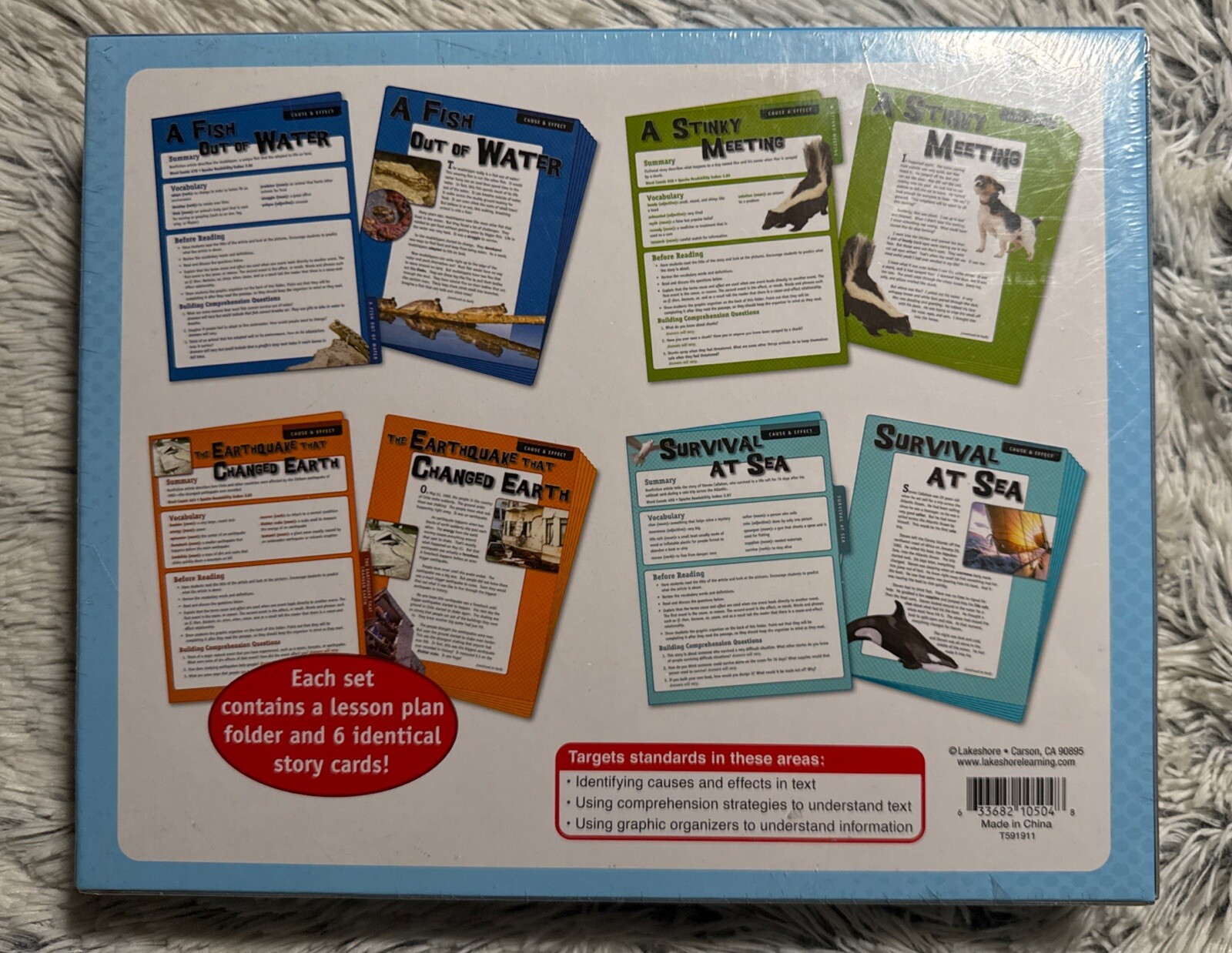 Lakeshore High-Interest Intervention Reading Folders Cause & Effect Grades 4-5