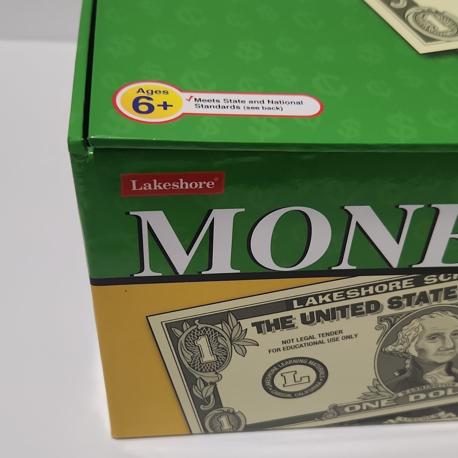 Lakeshore Money Hands-On Kit Play Money Math Set Ages 6+, Multicolor, GG901
