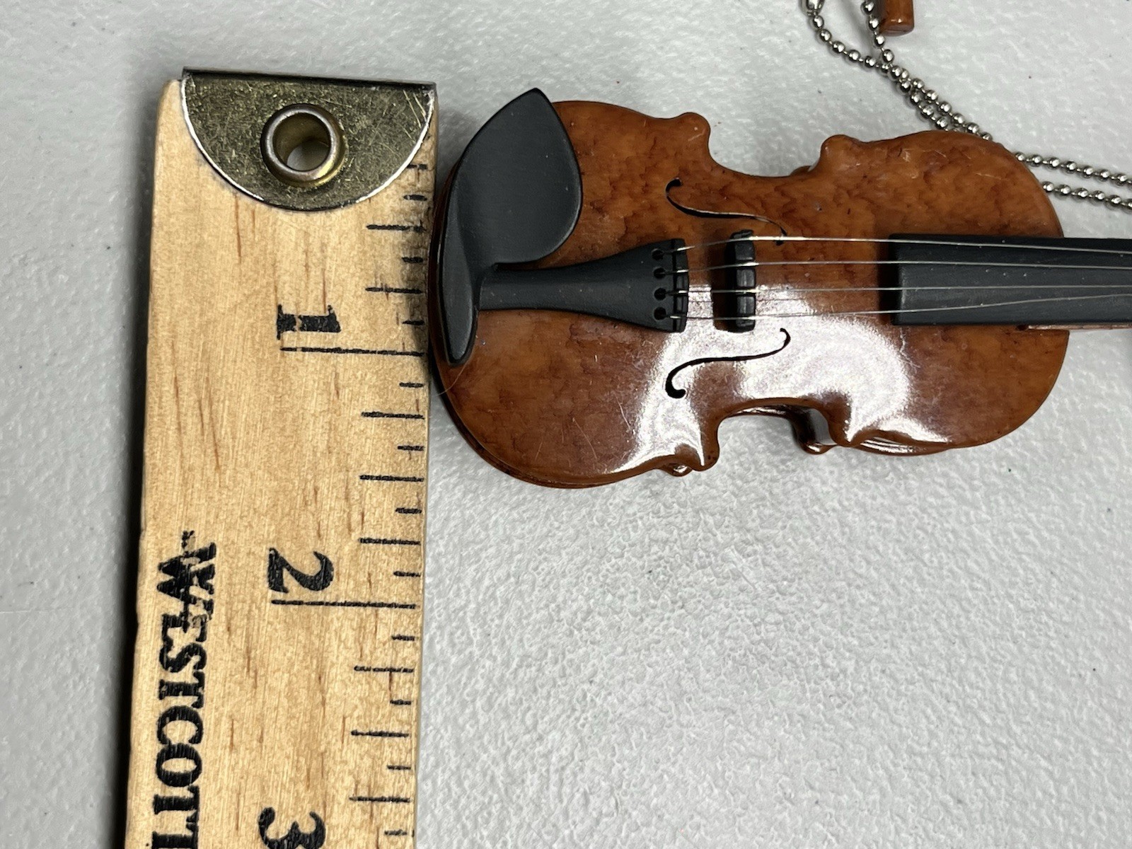 Miniature Toy Play Violin Use Bow for Sound or Plays Songs