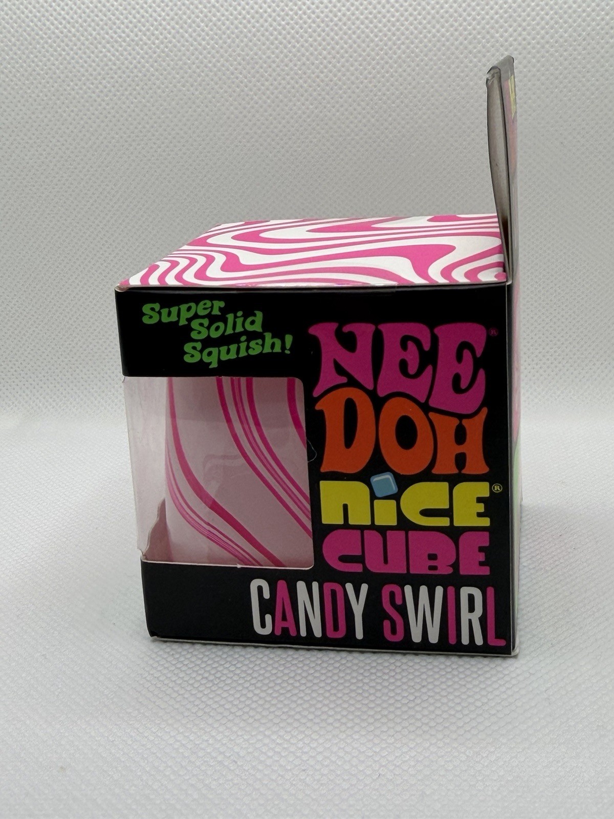 New Authentic Viral NEEDOH Nice Cube Candy Swirl NEE DOH fidget Squeeze Toy