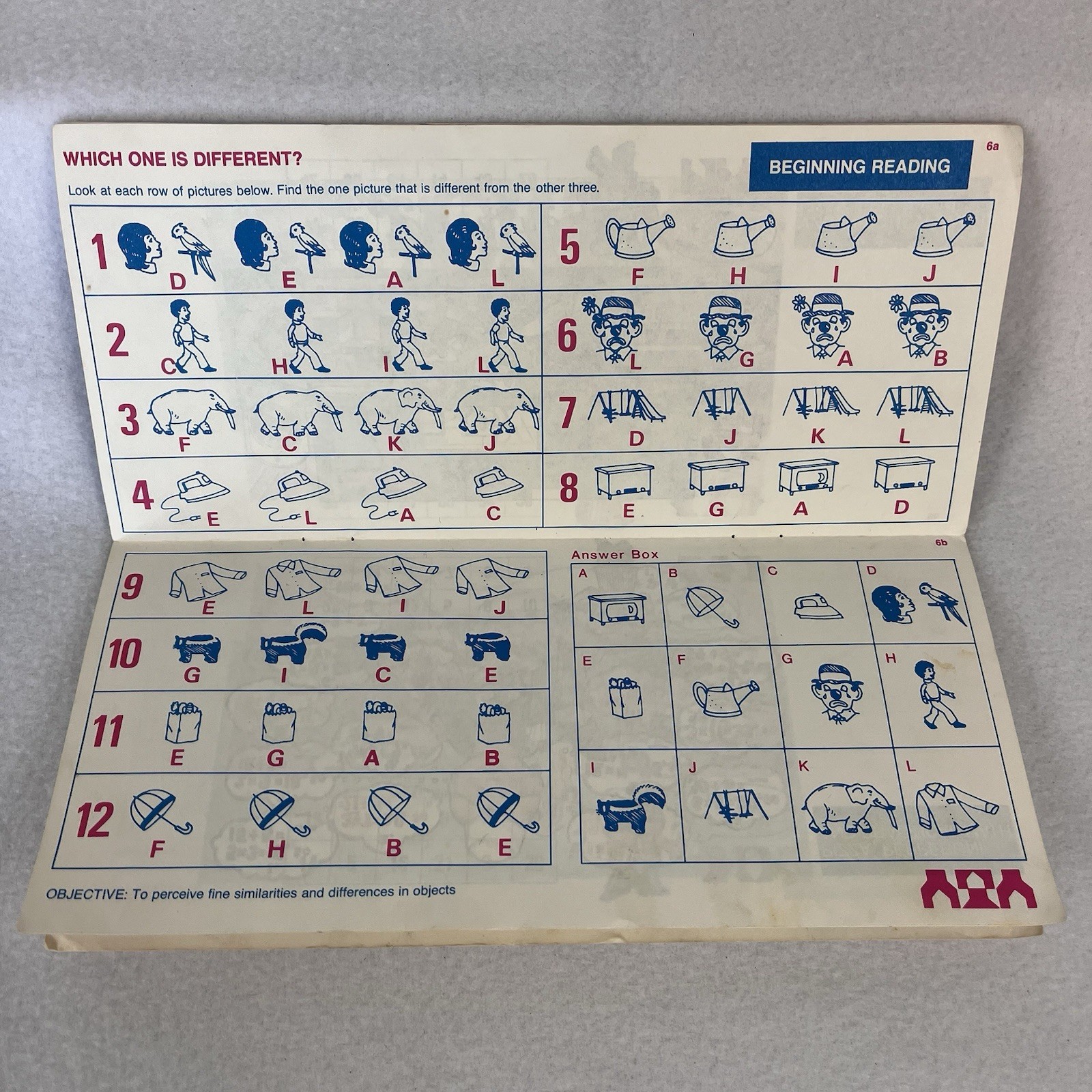 Vintage 1989 Discovery Toys Think-It-Through Tiles Children’s Learning Game