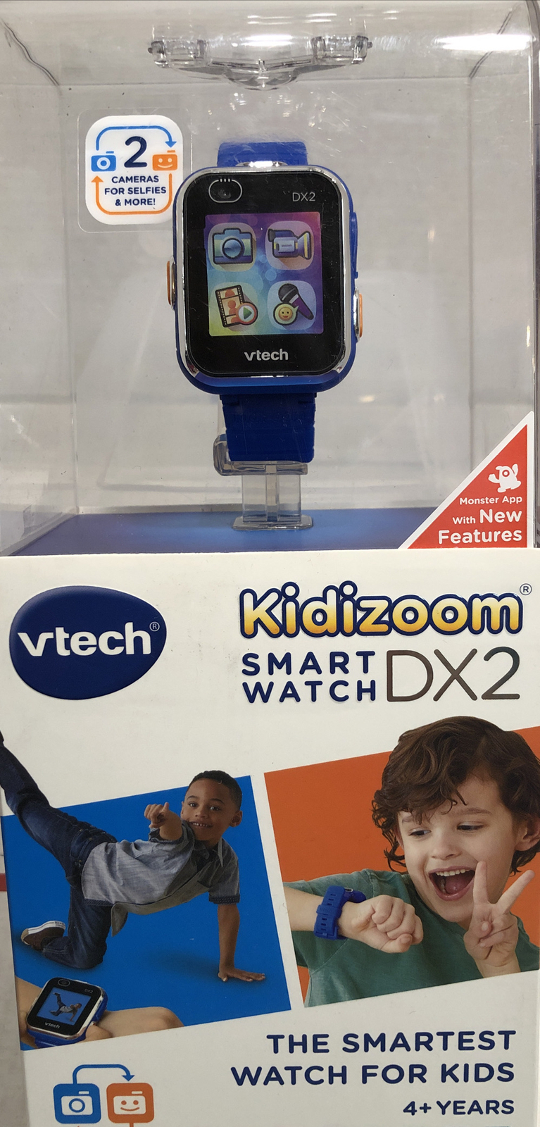 VTech Kidizoom Smartwatch DX2 Special Edition Skateboard Swoosh Blue Wristband