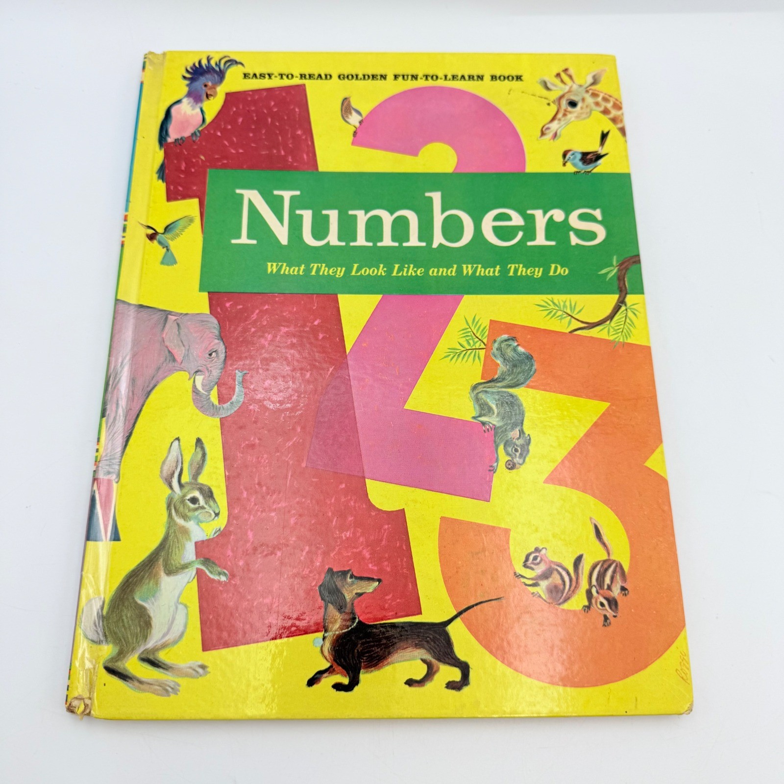 Vintage 1961 Numbers Golden Fun-To-Learn Book Hardcover Golden Press 10585