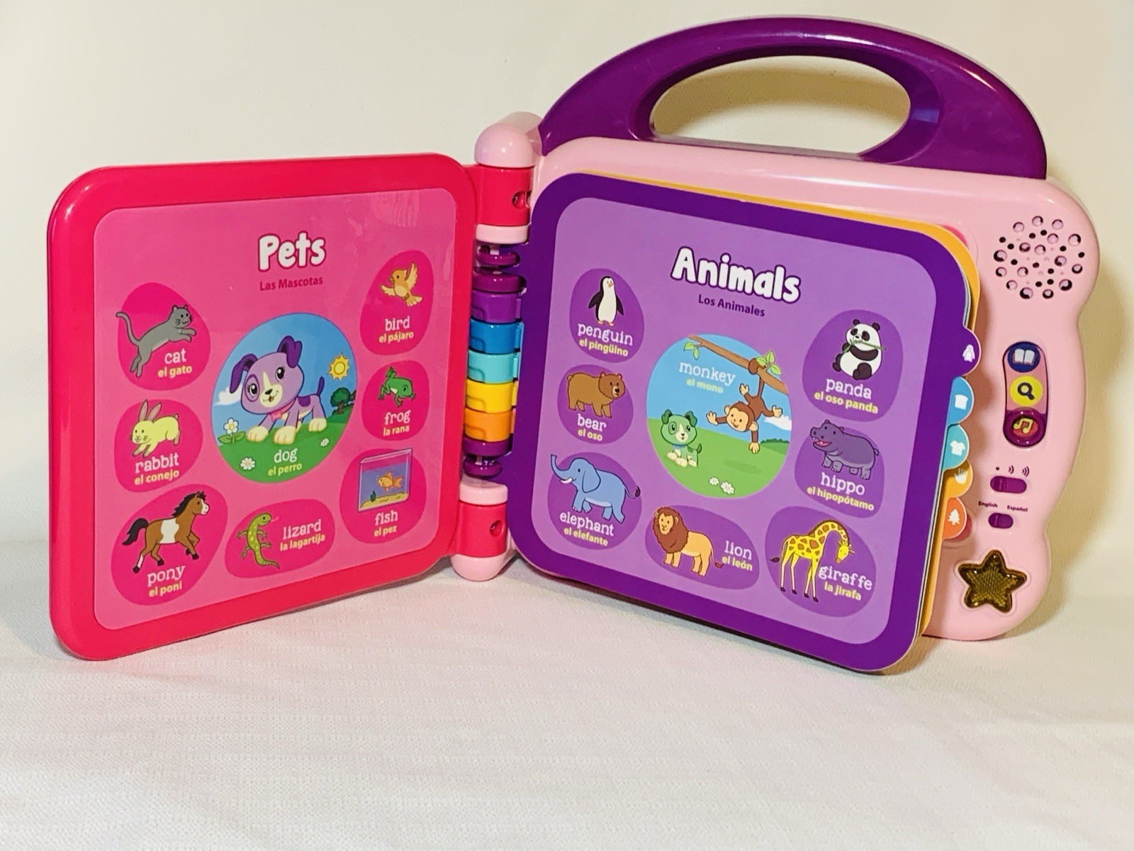 LeapFrog Scout & Violet 100 Words Book – Bilingual English/Spanish Learning Toy