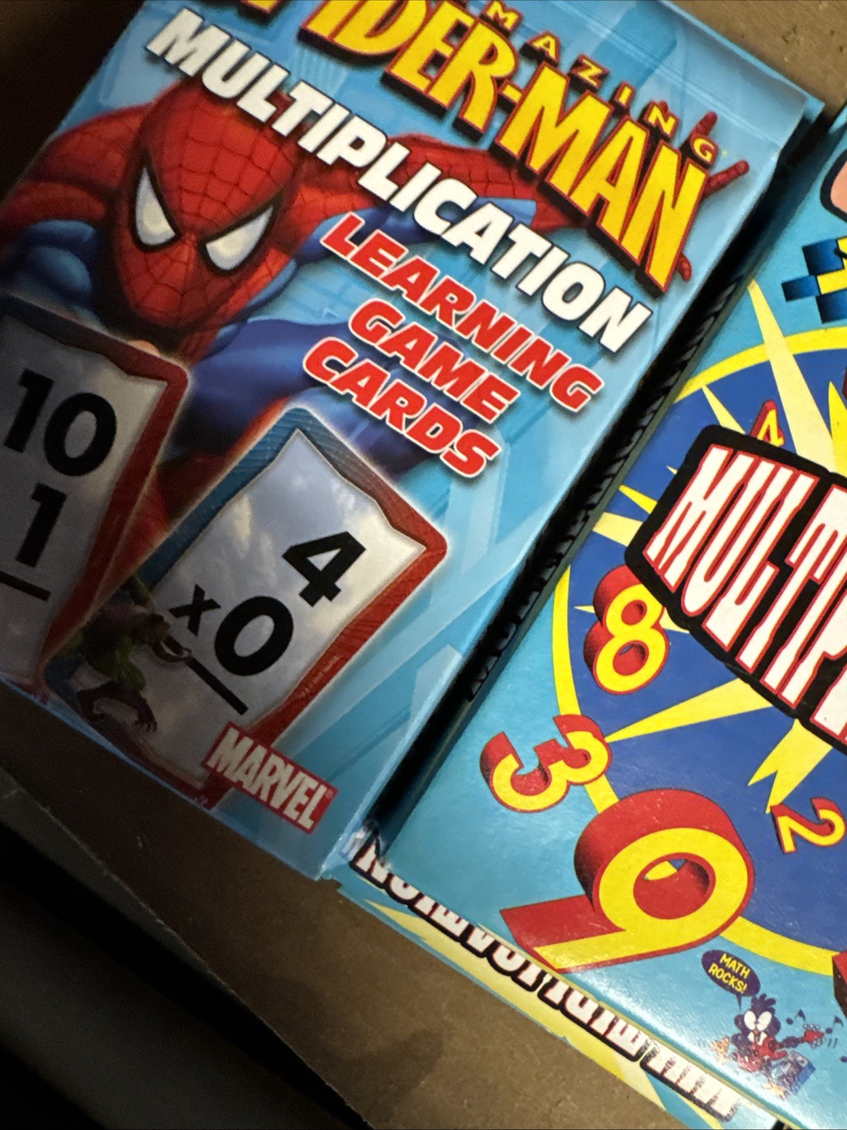 Marvel Spider-man Spider Sense Multiplication Learning Game Flash Cards (8 Pk)