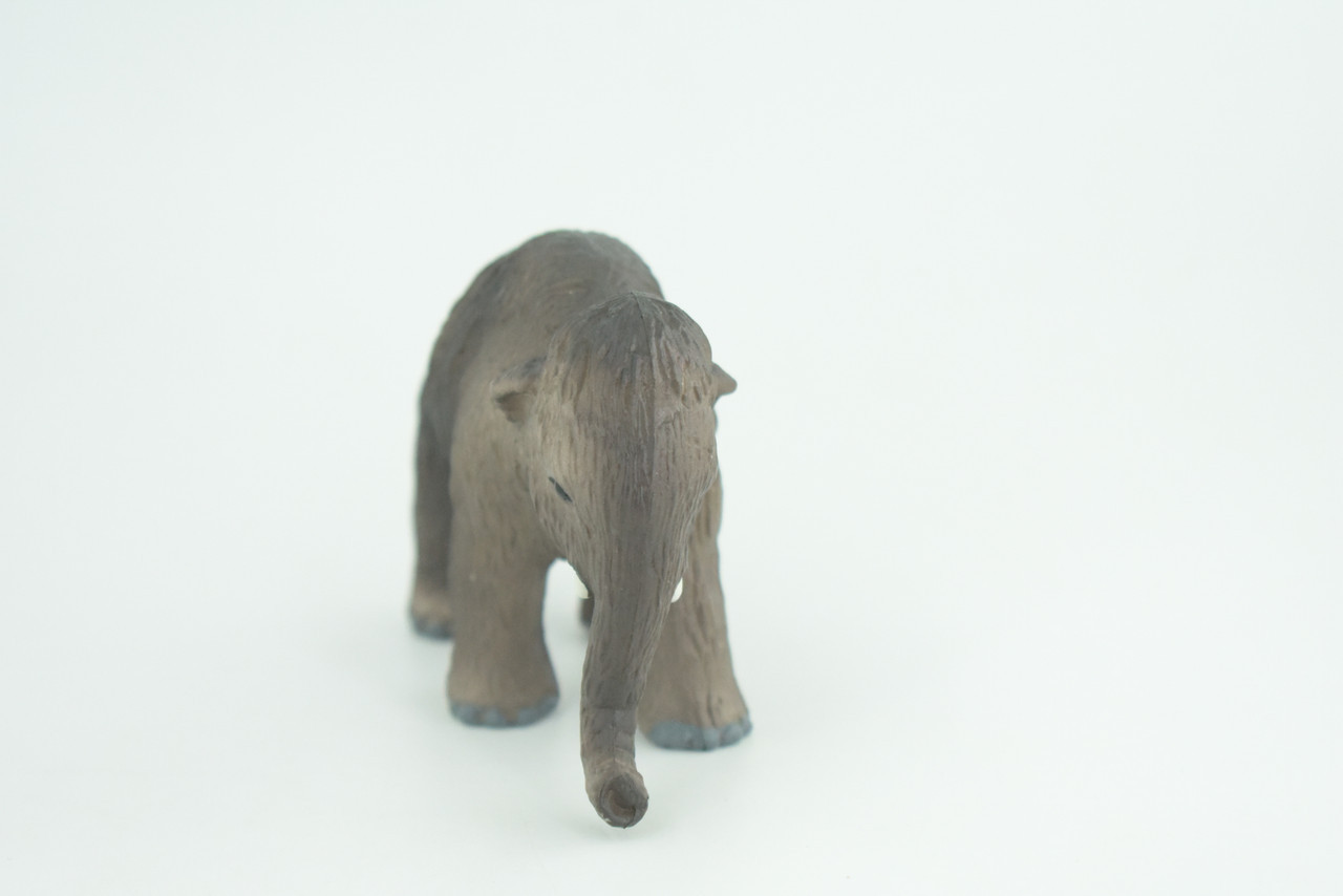 Toy Wooly Mammoth Baby, Hand Painted Rubber Realistic Model 4 Inches CH879 BB200