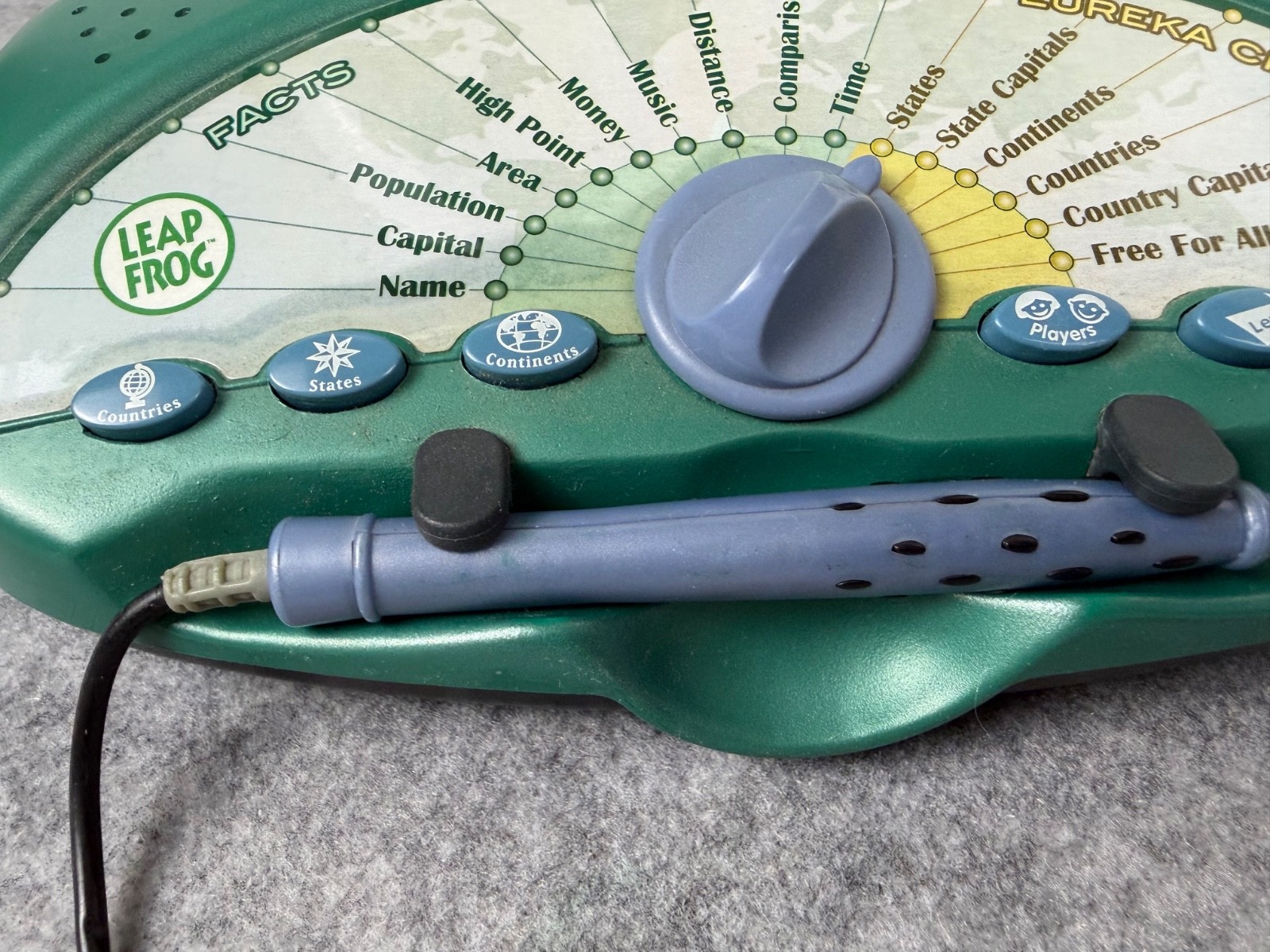Leap Frog Interactive Talking Smart Globe Eureka Challenge Geography Game Works