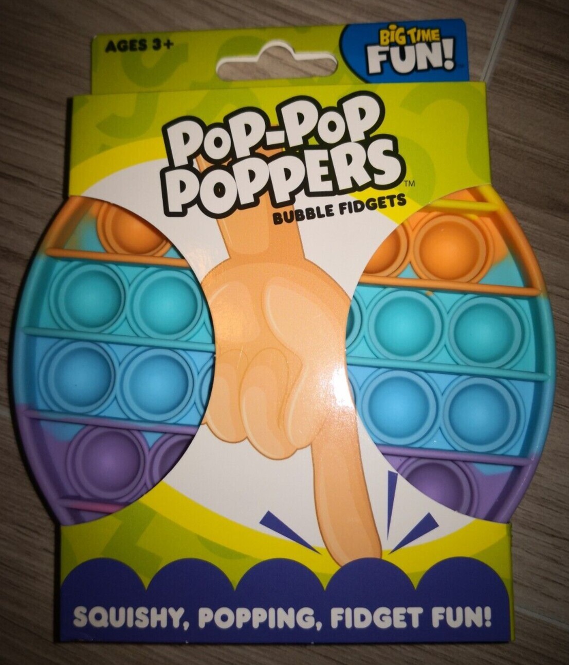 Brand New Pop-Pop Poppers Bubble Fidget Toy From Big Time Fun Multi-Color