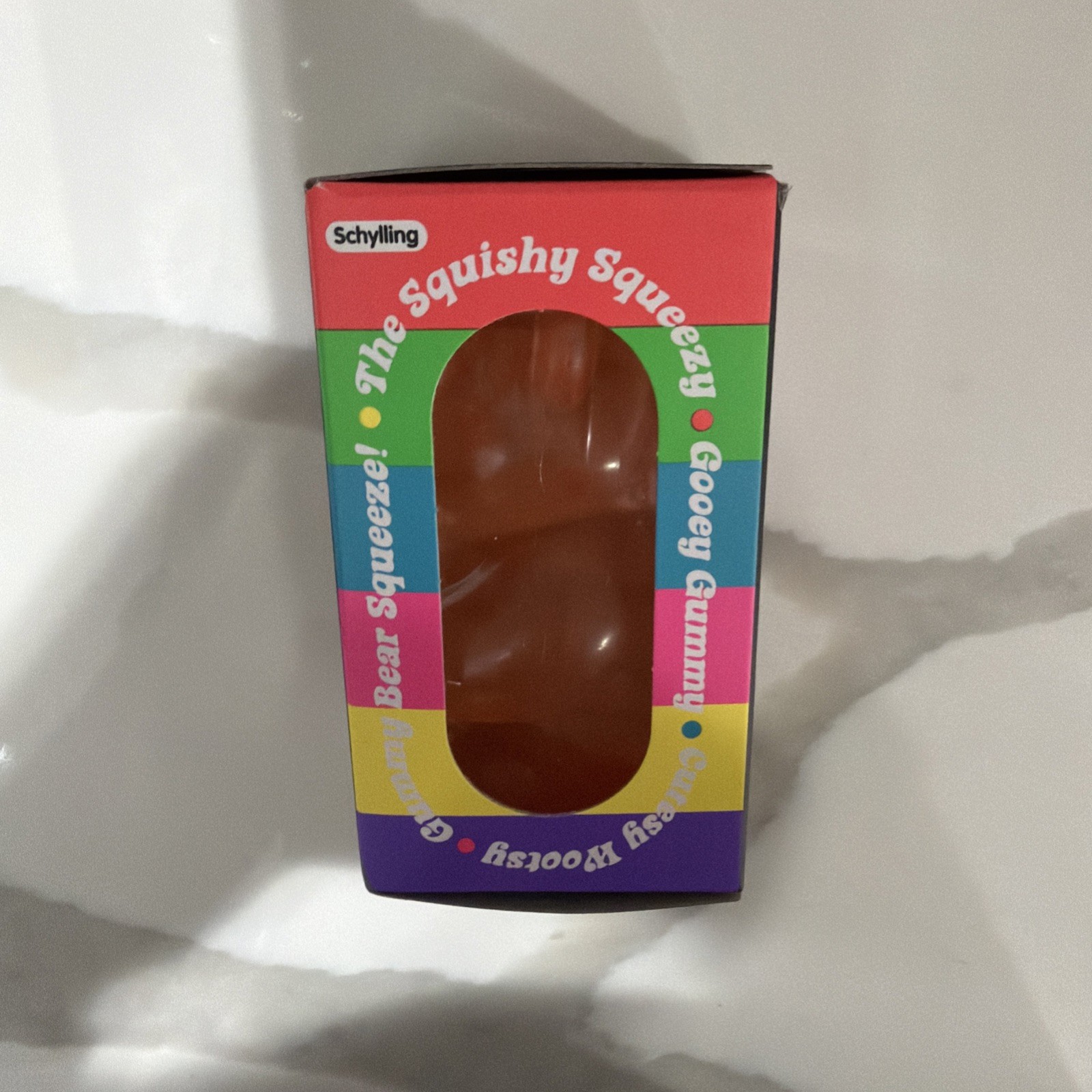Schylling Nee Doh Gummy Bear Squeeze Toy Orange 25346HY Ages 3-11 Years 4-7 8-11
