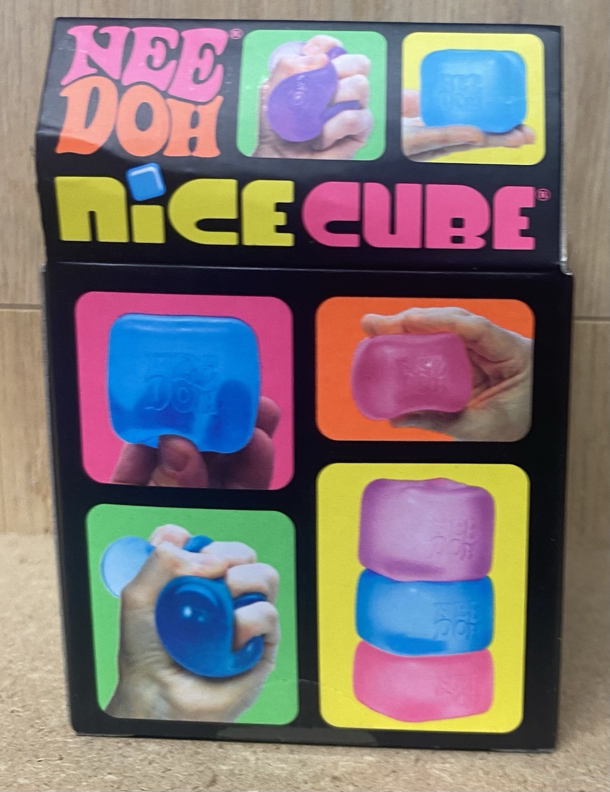 NEE DOH, Nice Cube,BLUE Super Solid Sqish