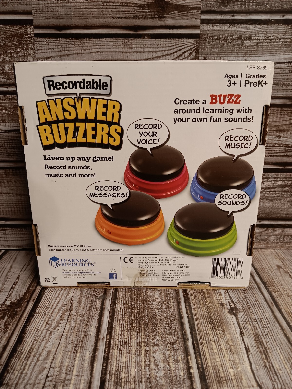 Recordable Answer Buzzers Learning Resources Game Show Quiz Classroom ADHD SEN
