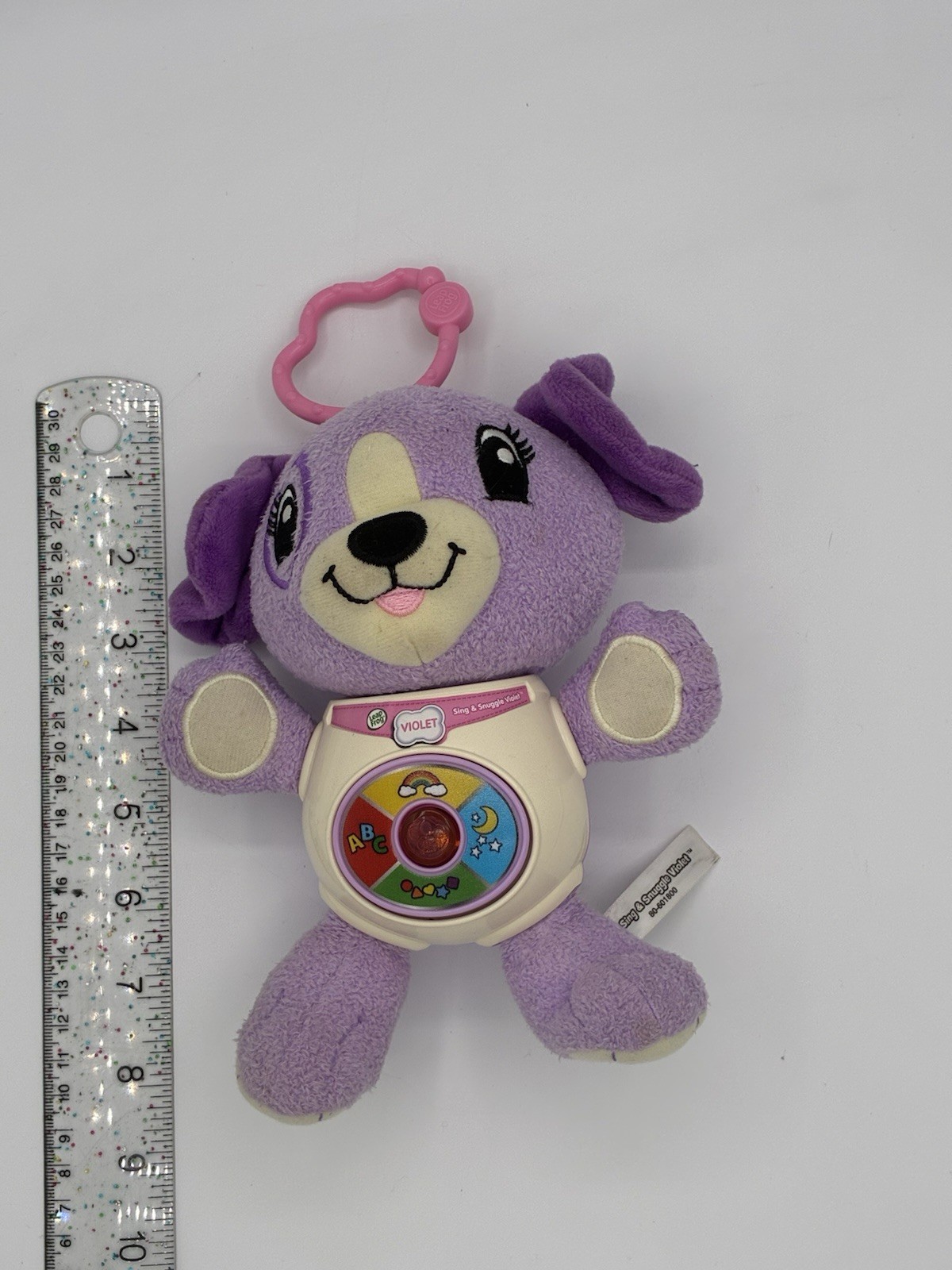 Leap Frog Sing & Snuggle Violet Purple Puppy Musical Interactive Plush Toy WORKS